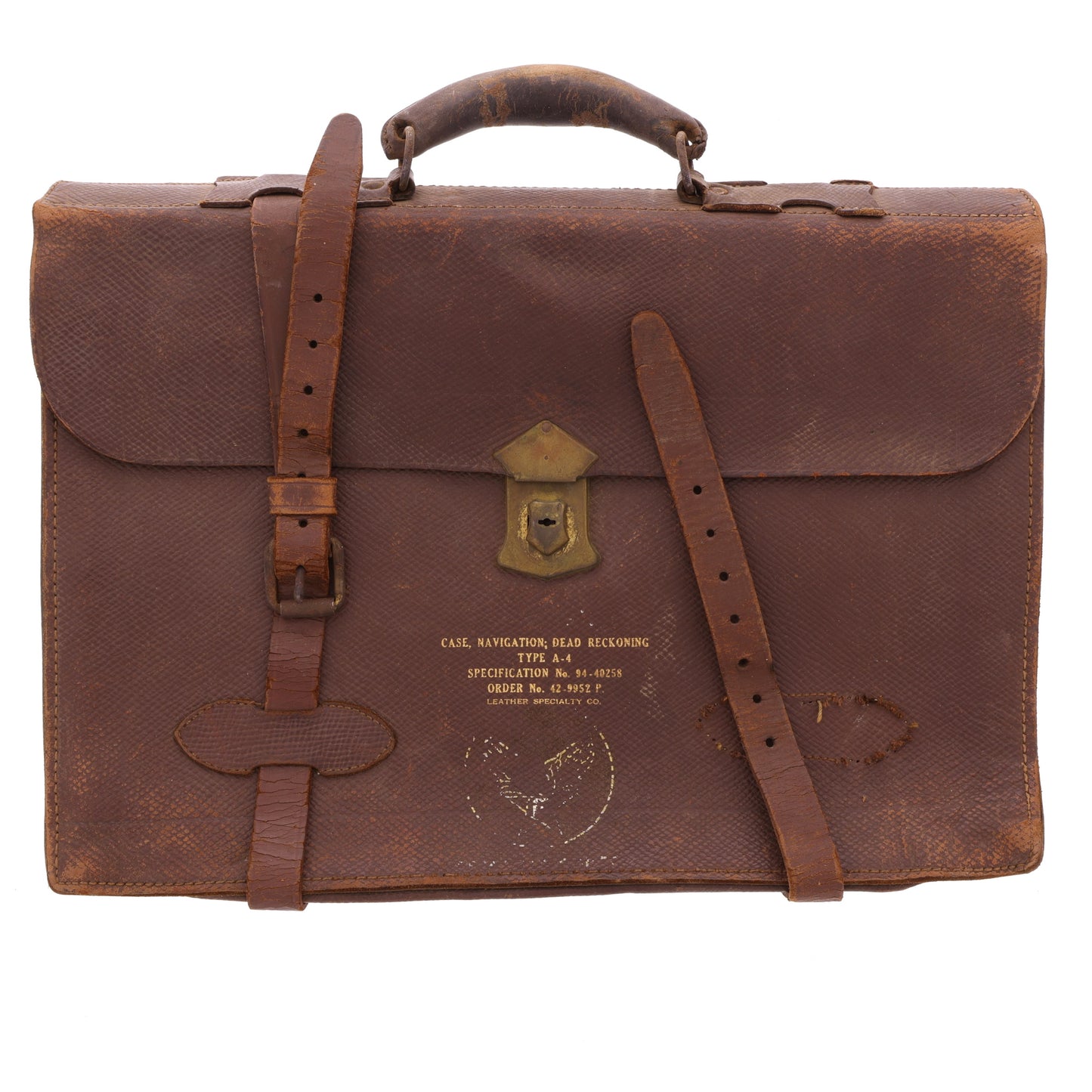 WWII USAAF Type A-4 Navigator's Dead Reckoning Case by Leather Specialty Co.