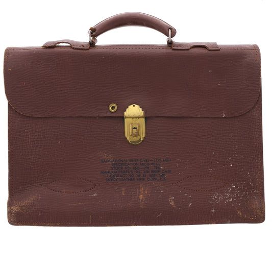 WWII USAAF Type MB-1 Navigational Brief Case by Savoy Leather Mfg. Corp.