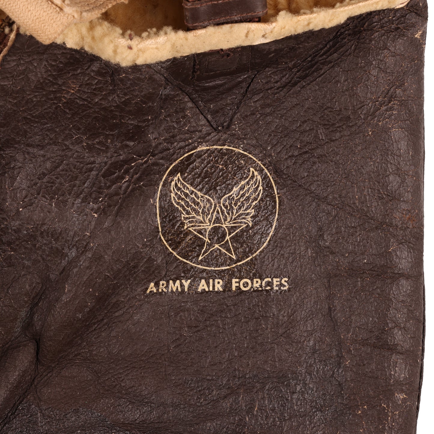 WWII USAAF Type B-1 Sheepskin Flying Trousers with Suspenders by S.H. Knopf Mfg. Co. (Size Small)