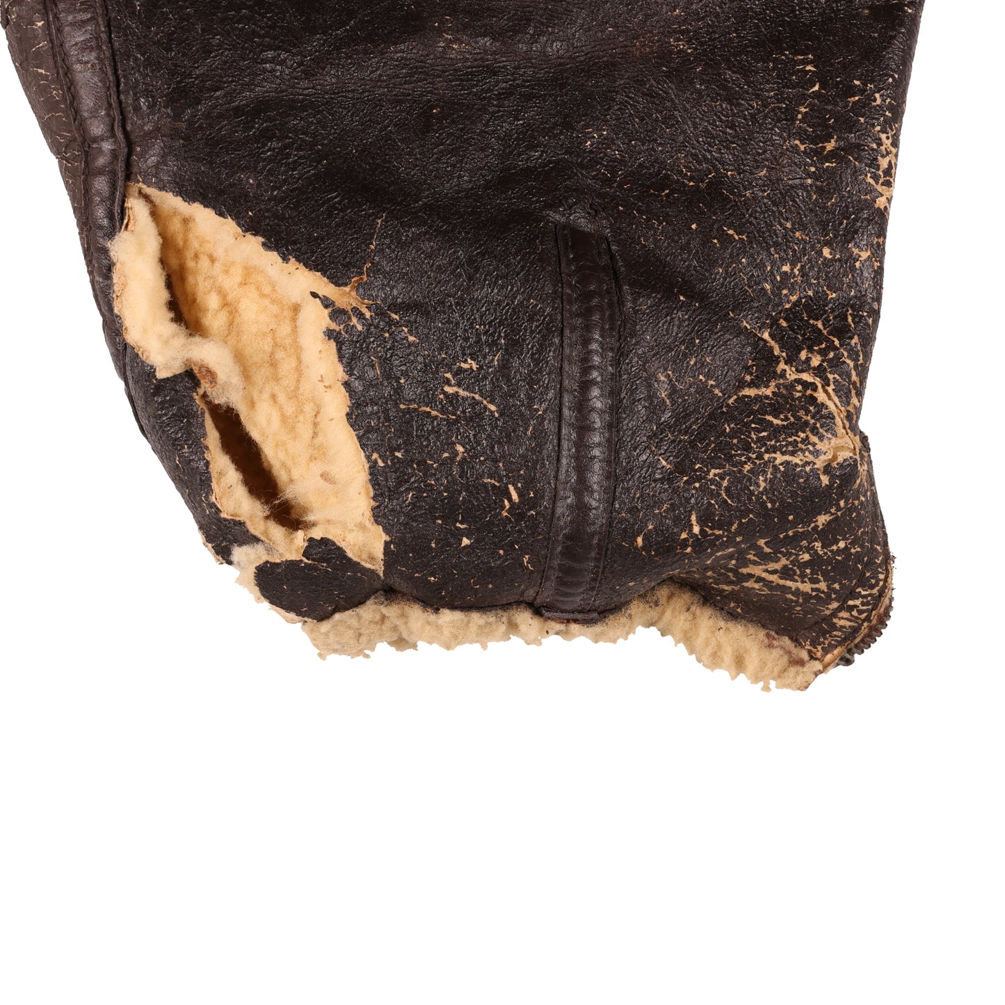 WWII USAAF Type B-1 Sheepskin Flying Trousers with Suspenders by S.H. Knopf Mfg. Co. (Size Small)