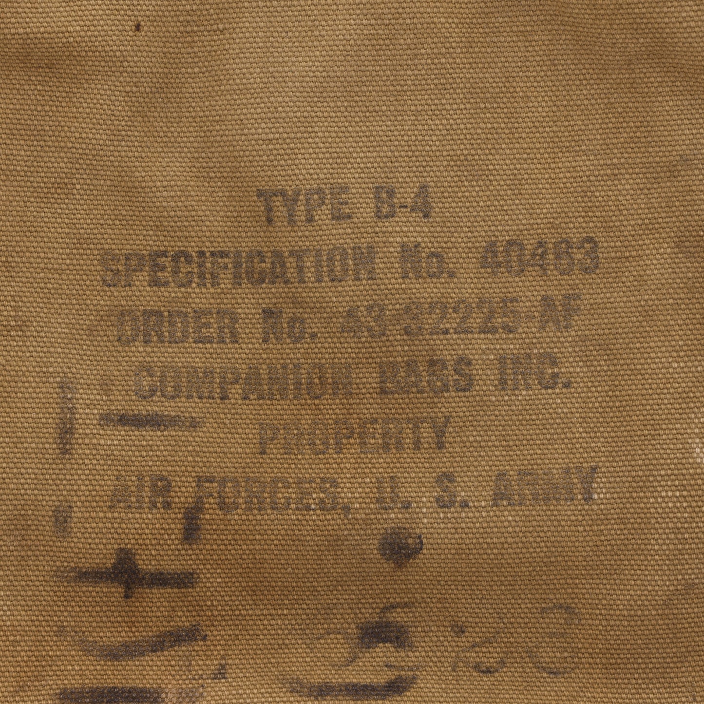WWII USAAF Type B-4 Parachute Survival Pack by Companion Bags Inc. (1943)