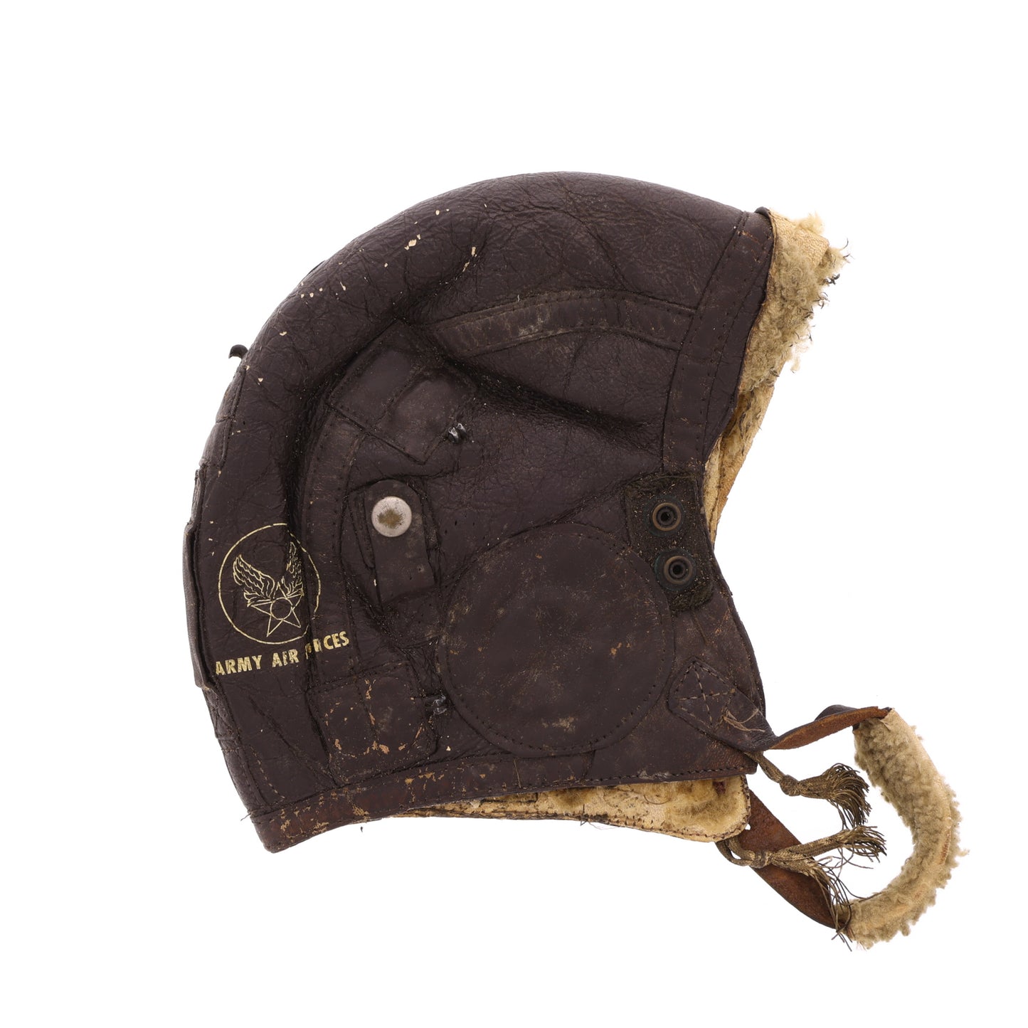 WWII USAAF Type B-5 Winter Flying Helmet (Size Large)
