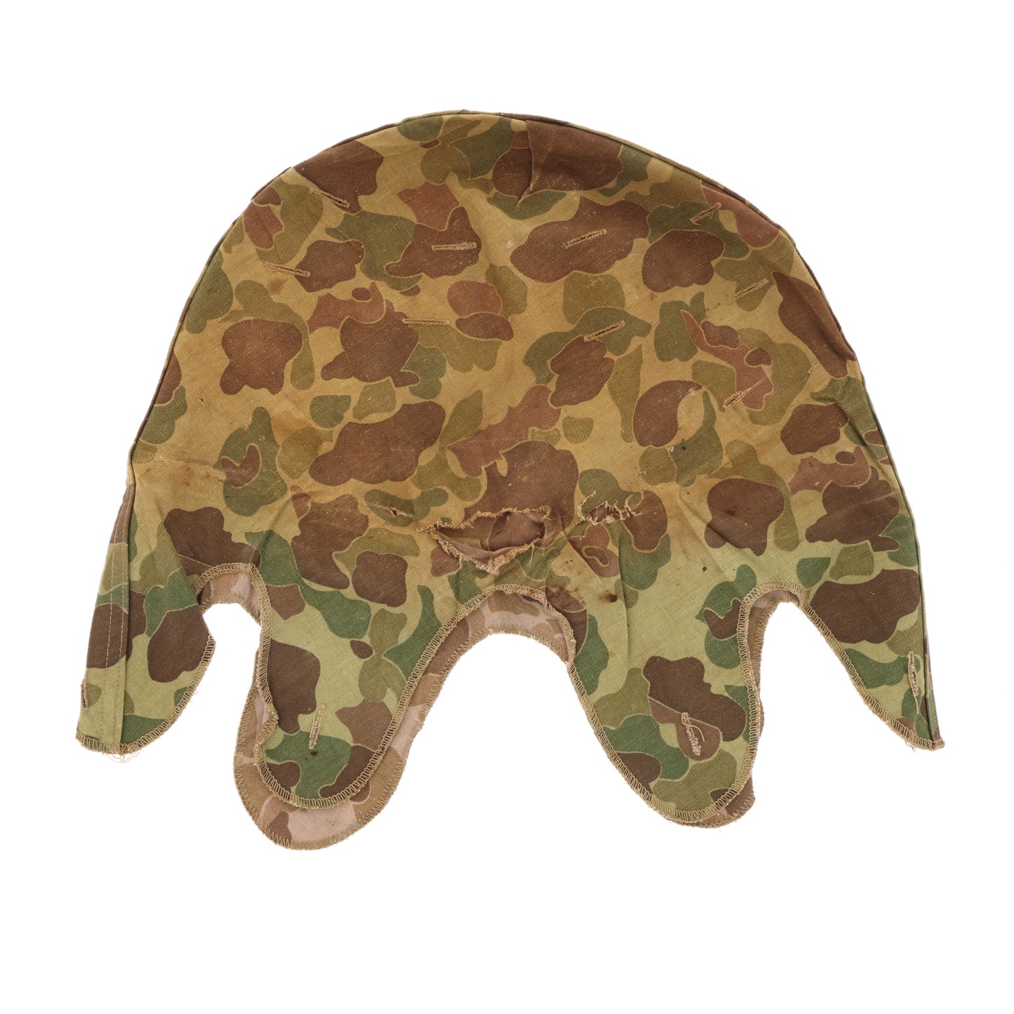 WWII USMC Camouflage M-1 Helmet Cover (First Pattern)