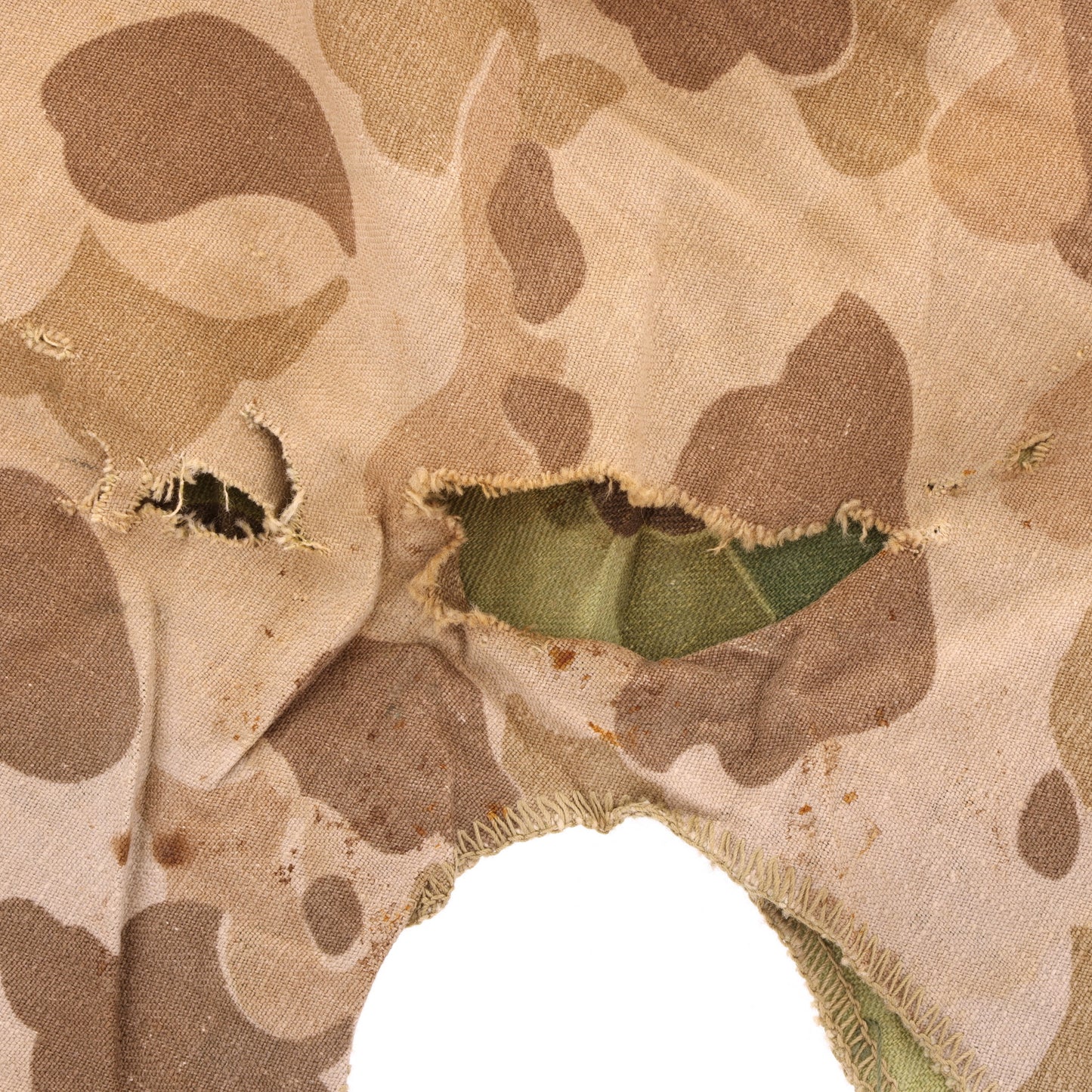 WWII USMC Camouflage M-1 Helmet Cover (First Pattern)