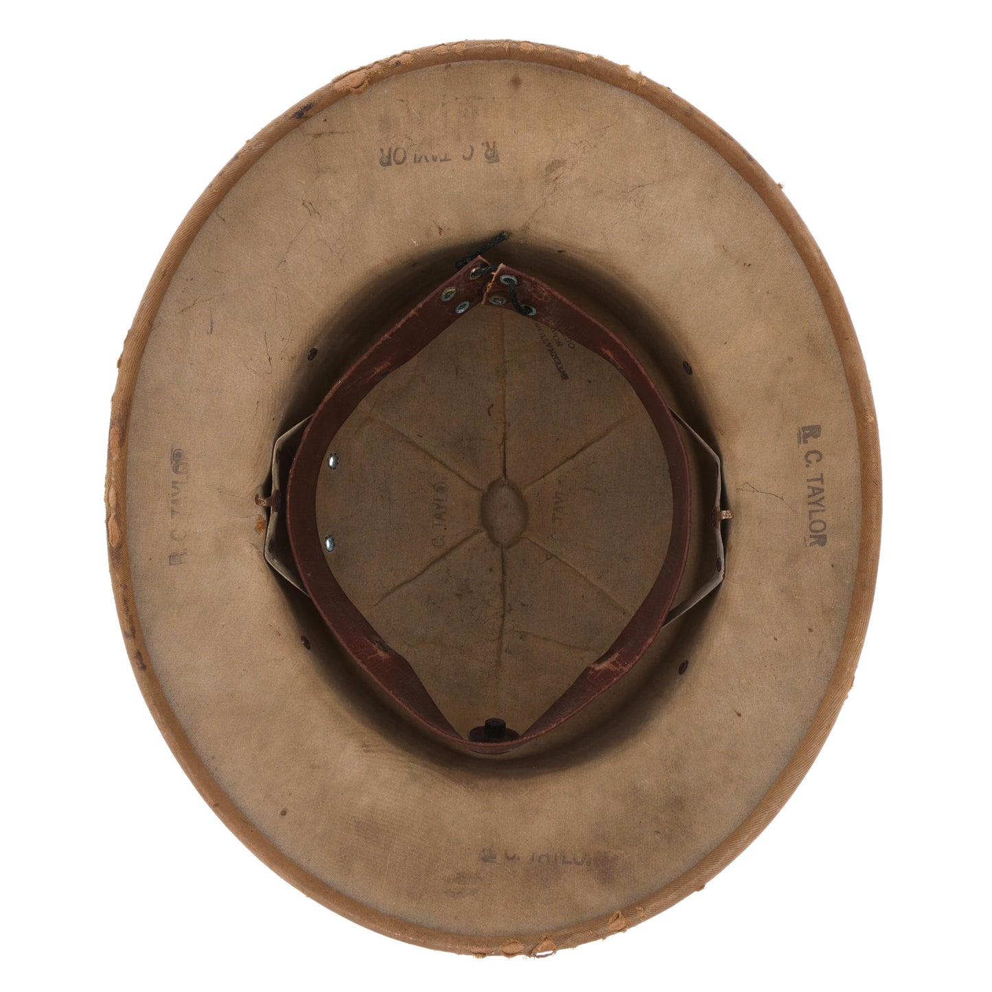 WWII USMC International Hat Co. Sun Helmet Named to "R. C. Taylor" (1942)