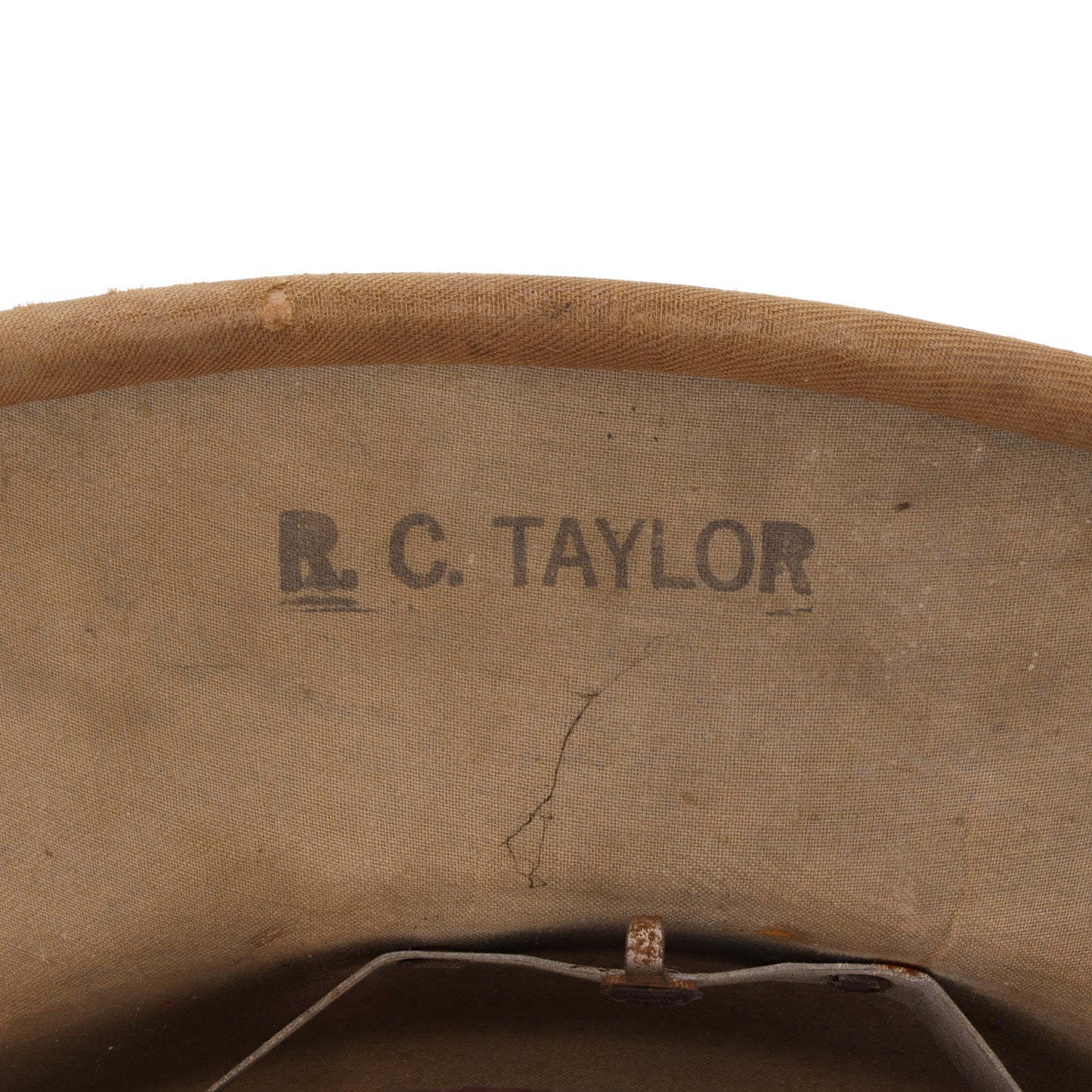 WWII USMC International Hat Co. Sun Helmet Named to "R. C. Taylor" (1942)