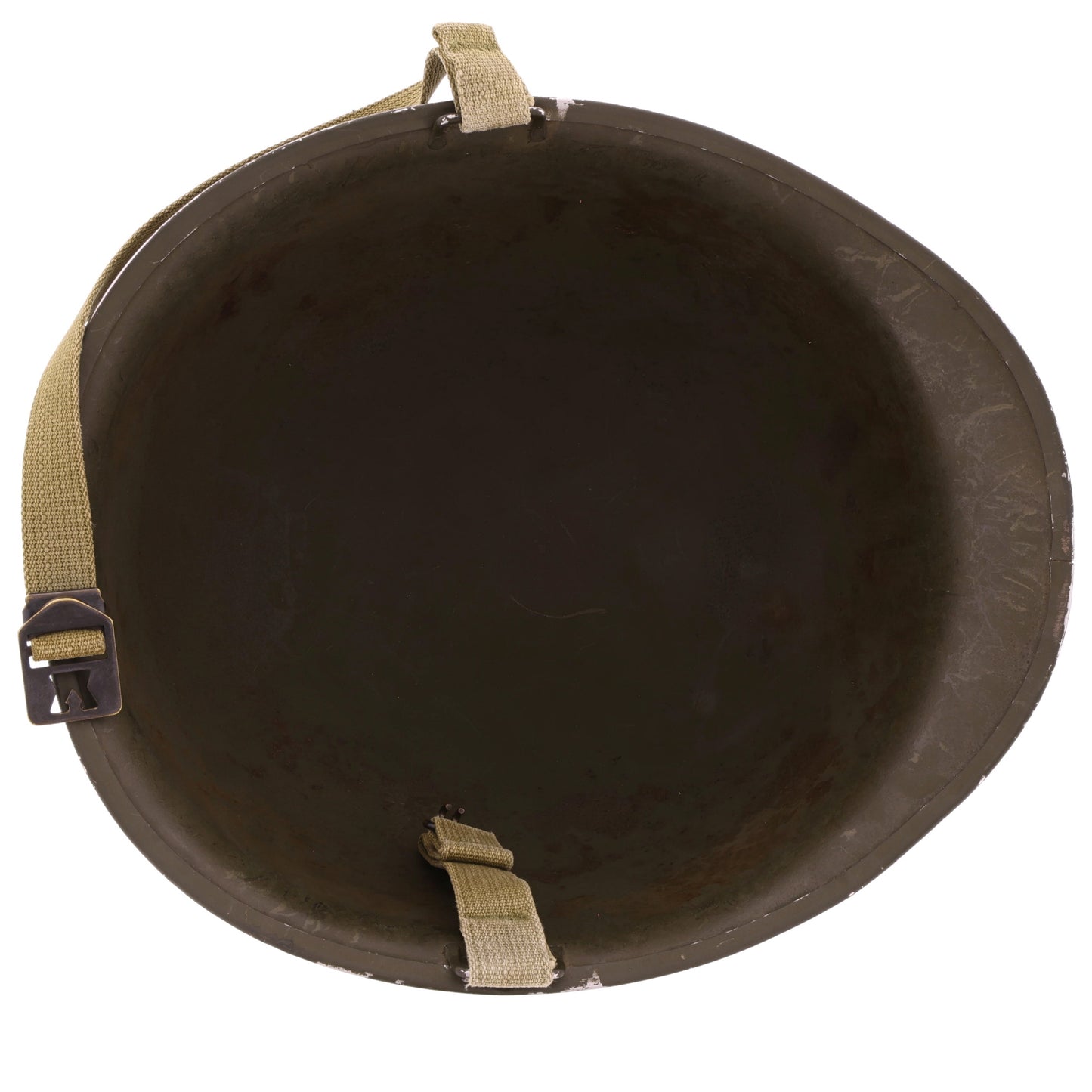 WWII USMC McCord Fixed Loop M-1 Helmet & Westinghouse Liner Set with Camouflage Cover Identified to PFC Bailey C. Naber