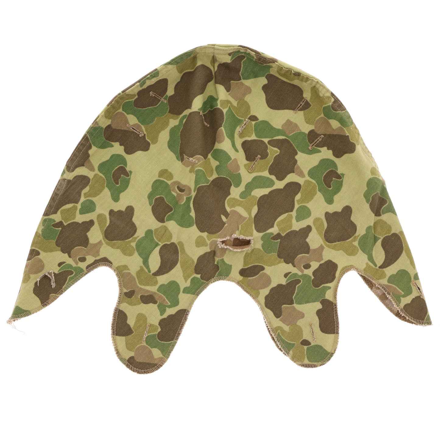 WWII USMC McCord Fixed Loop M-1 Helmet & Westinghouse Liner Set with Camouflage Cover Identified to PFC Bailey C. Naber