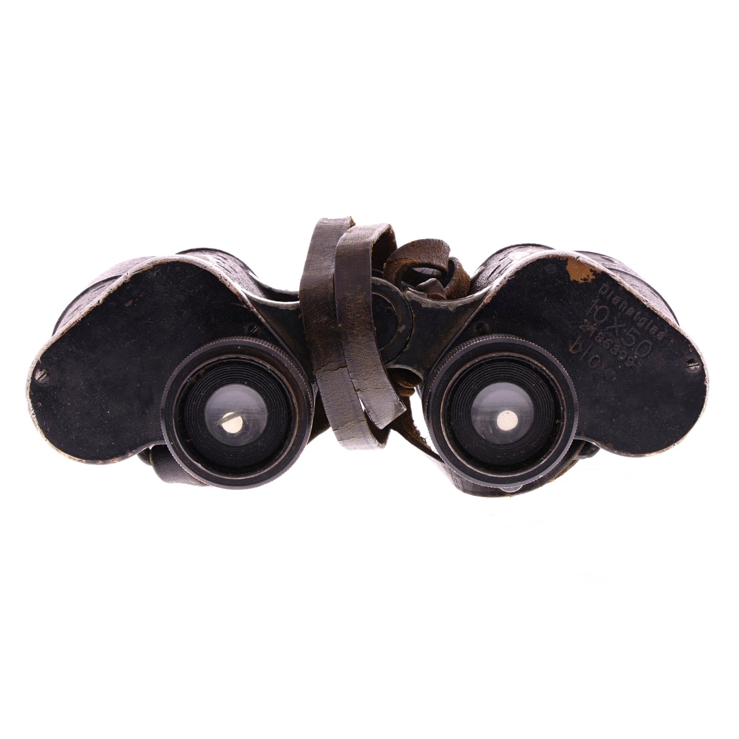 WWII German Dienstglas 10x50 Binoculars by "blc" Carl Zeiss with Strap