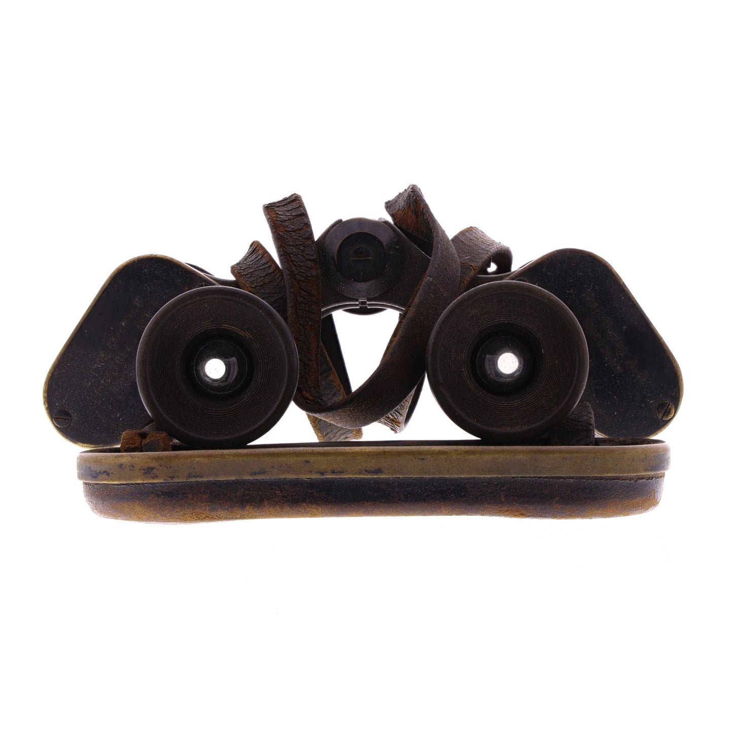 WWI Imperial German Army Dienstglas Binoculars by Emil Busch A.-G. with Lens Cover & Strap (Unit Identified)