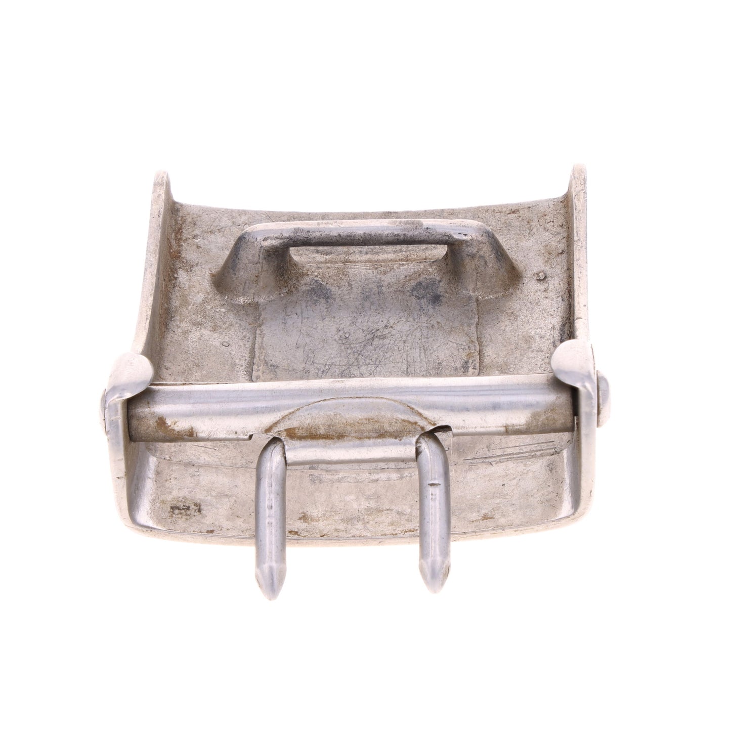 WWII German Hitler Jugend Aluminum Belt Buckle by Wilhelm Schröder & Co. (Marked "RZM M4/46")