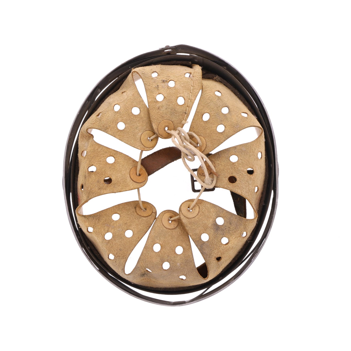 WWII German M1931 Helmet Liner by F.W. Müller Jr. Size 56/64 with Chinstrap (1944)