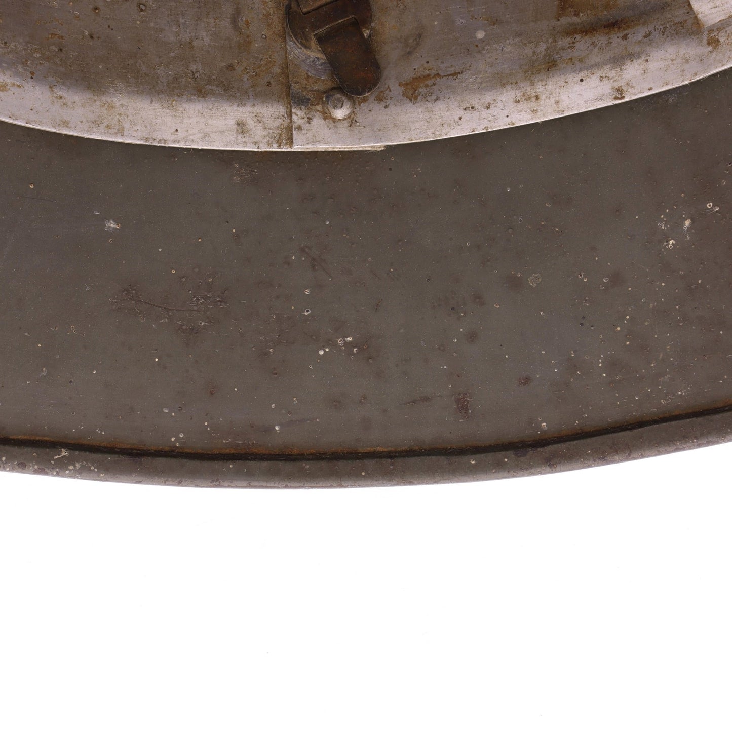 Pre-WWII German M35 Ex-Double Decal Polizei Helmet Shell with Liner Band & Split Pins (Q62)