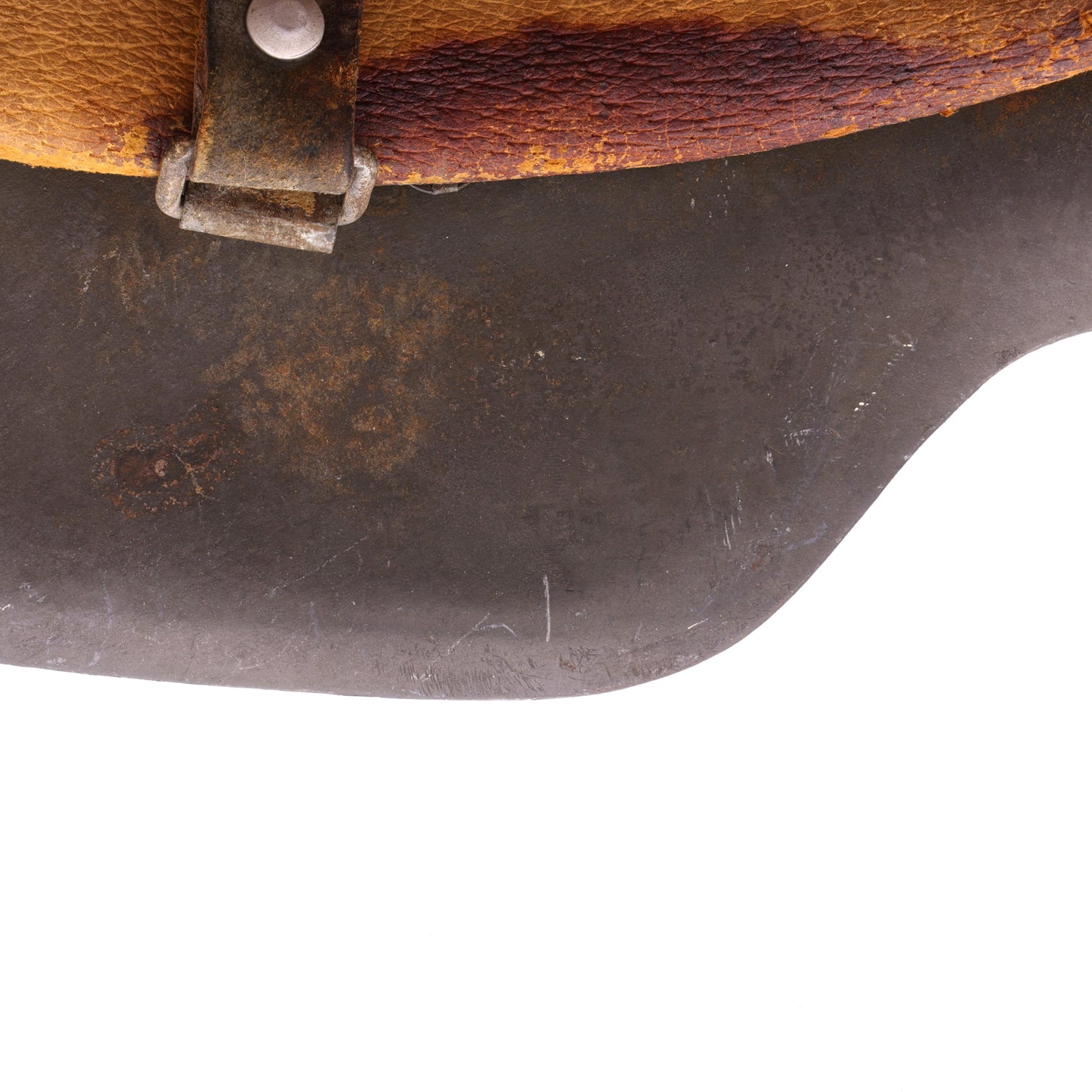 WWII German M42 Single Decal Heer Helmet with Blood-Stained Liner (EF66)