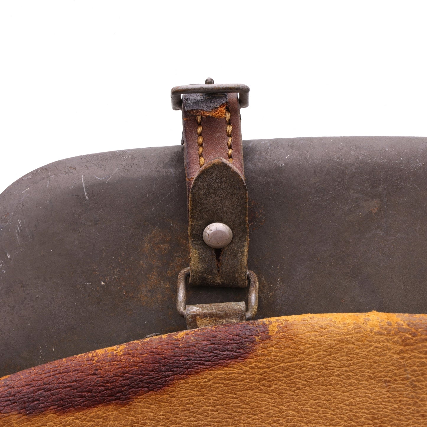WWII German M42 Single Decal Heer Helmet with Blood-Stained Liner (EF66)