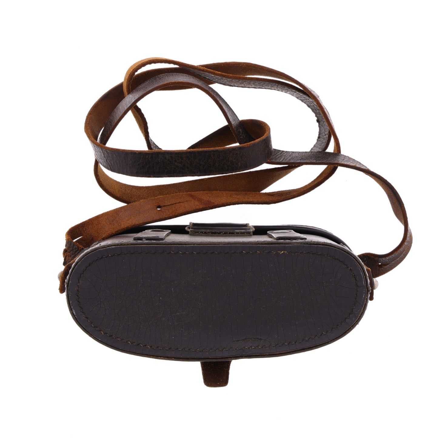 WWII German Private Purchase Preßstoff Binoculars Case by Carl Zeiss with Strap