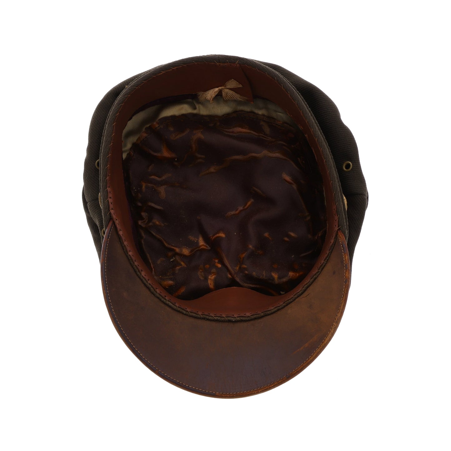 WWII U.S. Army Enlisted Man's "Chocolate" Gabardine Wool Crusher Cap (Size 6 7/8)