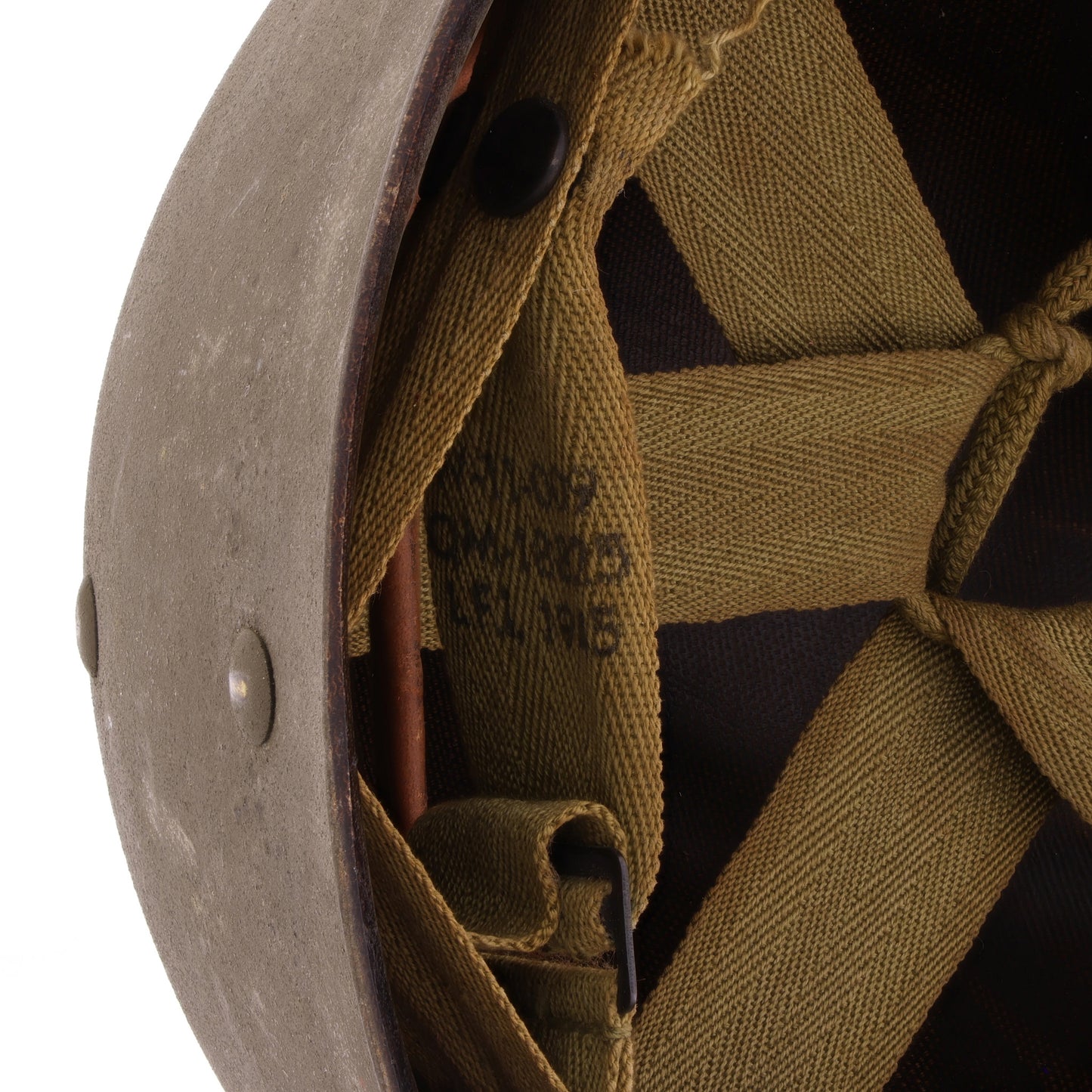 WWII U.S. Firestone M-1 Helmet Liner with Headband & Neckband (1944-45)