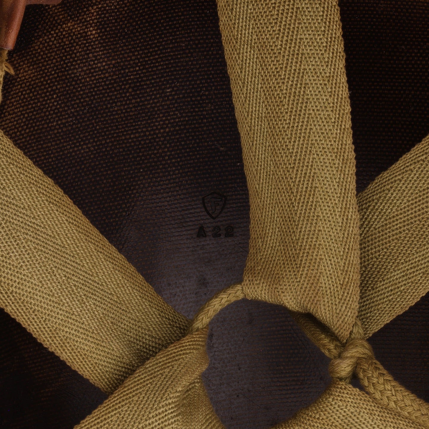 WWII U.S. Firestone M-1 Helmet Liner with Headband & Neckband (1944-45)