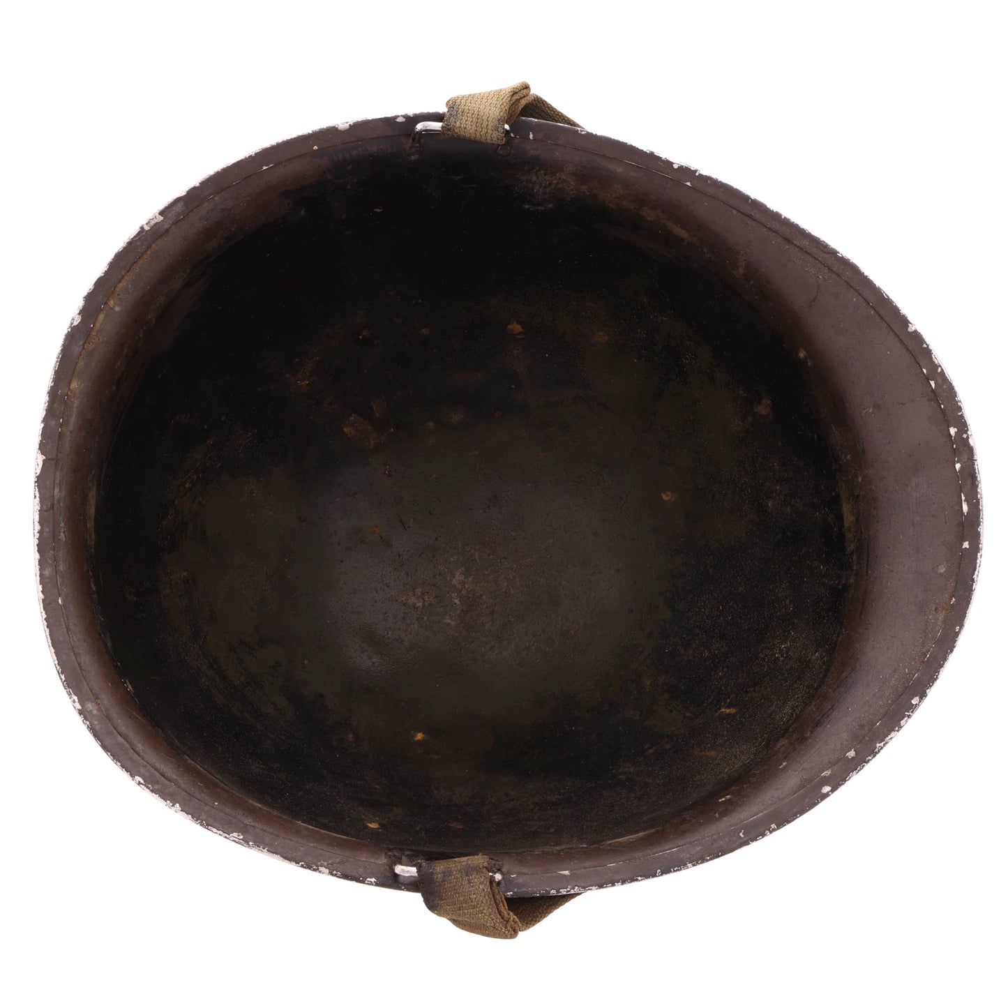 WWII U.S. McCord Fixed Loop M-1 Helmet & Inland Liner Set with MTO Repaint (1942-43)