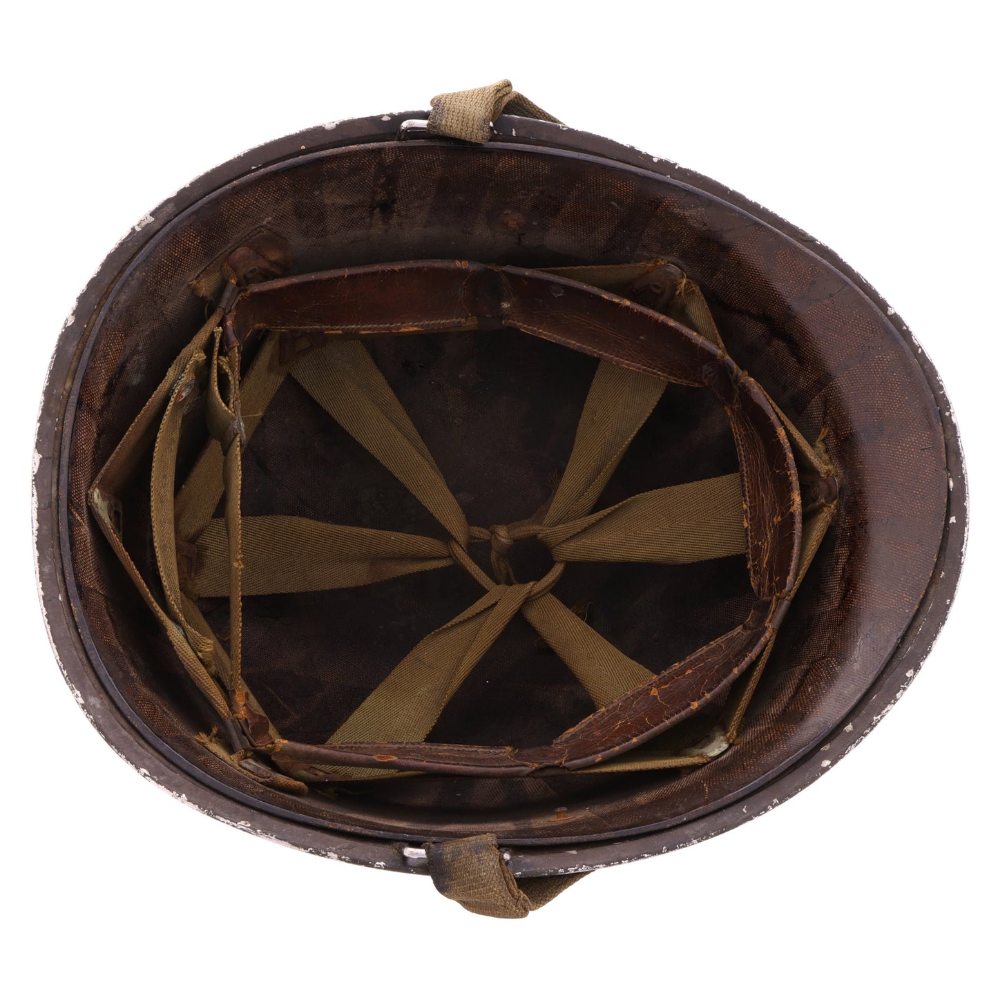 WWII U.S. McCord Fixed Loop M-1 Helmet & Inland Liner Set with MTO Repaint (1942-43)