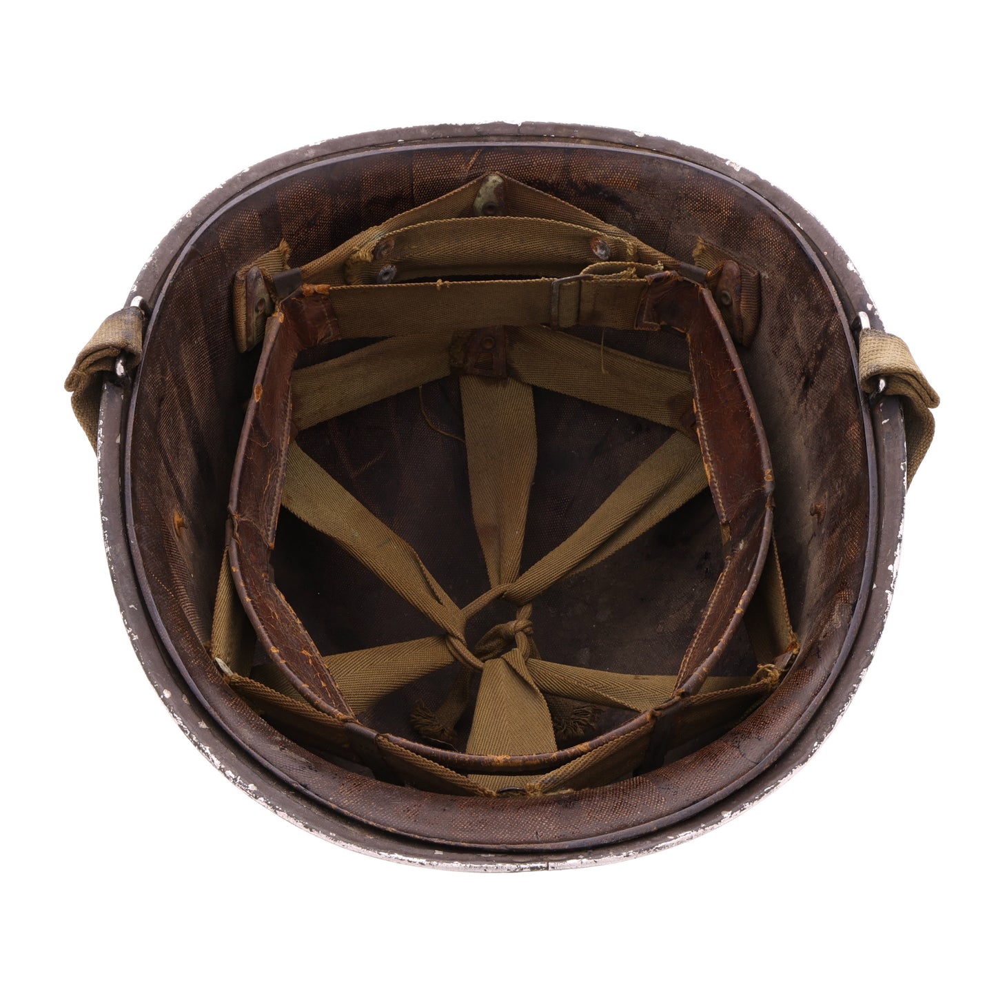 WWII U.S. McCord Fixed Loop M-1 Helmet & Inland Liner Set with MTO Repaint (1942-43)