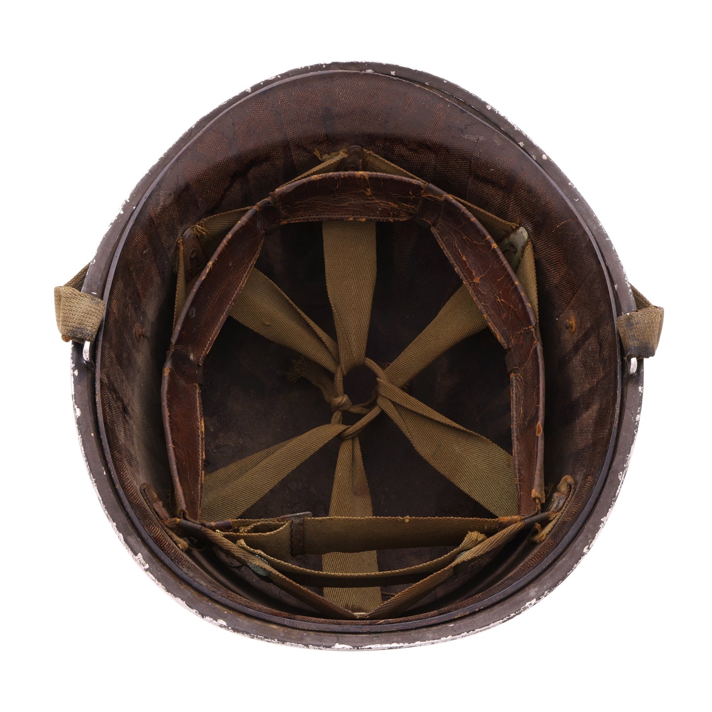 WWII U.S. McCord Fixed Loop M-1 Helmet & Inland Liner Set with MTO Repaint (1942-43)