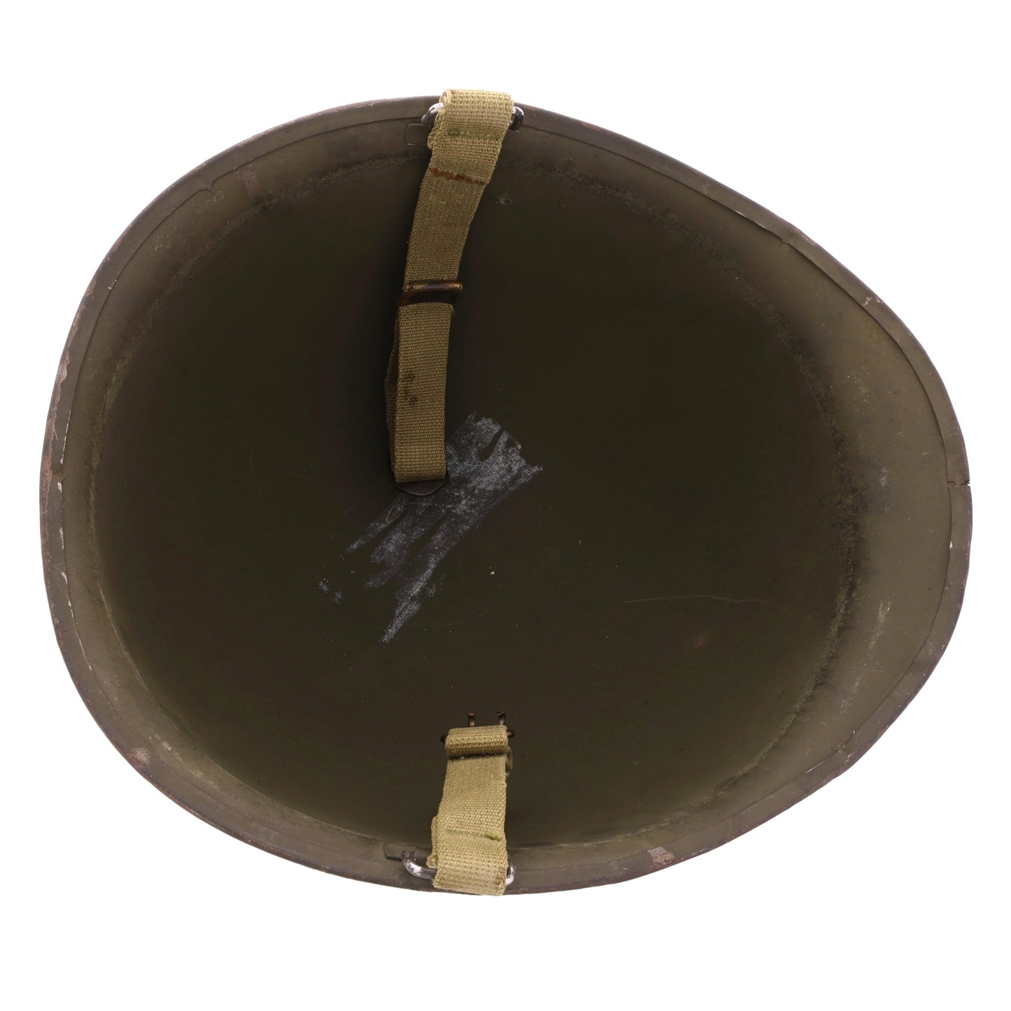 WWII U.S. McCord Front Seam Swivel Loop M-1 Helmet & Westinghouse Liner Set (1944)