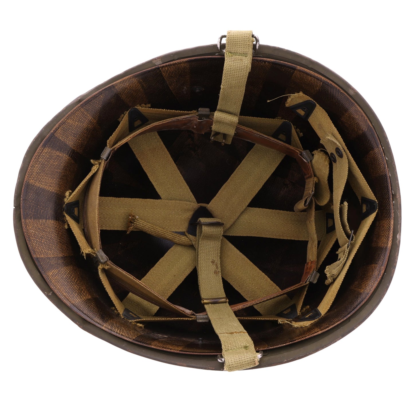 WWII U.S. McCord Front Seam Swivel Loop M-1 Helmet & Westinghouse Liner Set (1944)