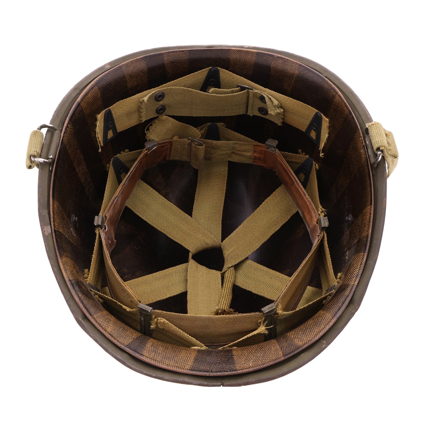 WWII U.S. McCord Front Seam Swivel Loop M-1 Helmet & Westinghouse Liner Set (1944)