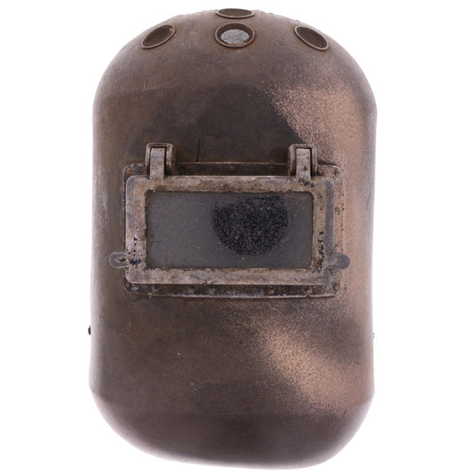 WWII U.S. General Electric Co. Welder's Helmet with Vents & Moveable Lens Shutter Used by "Winnie the Welder"
