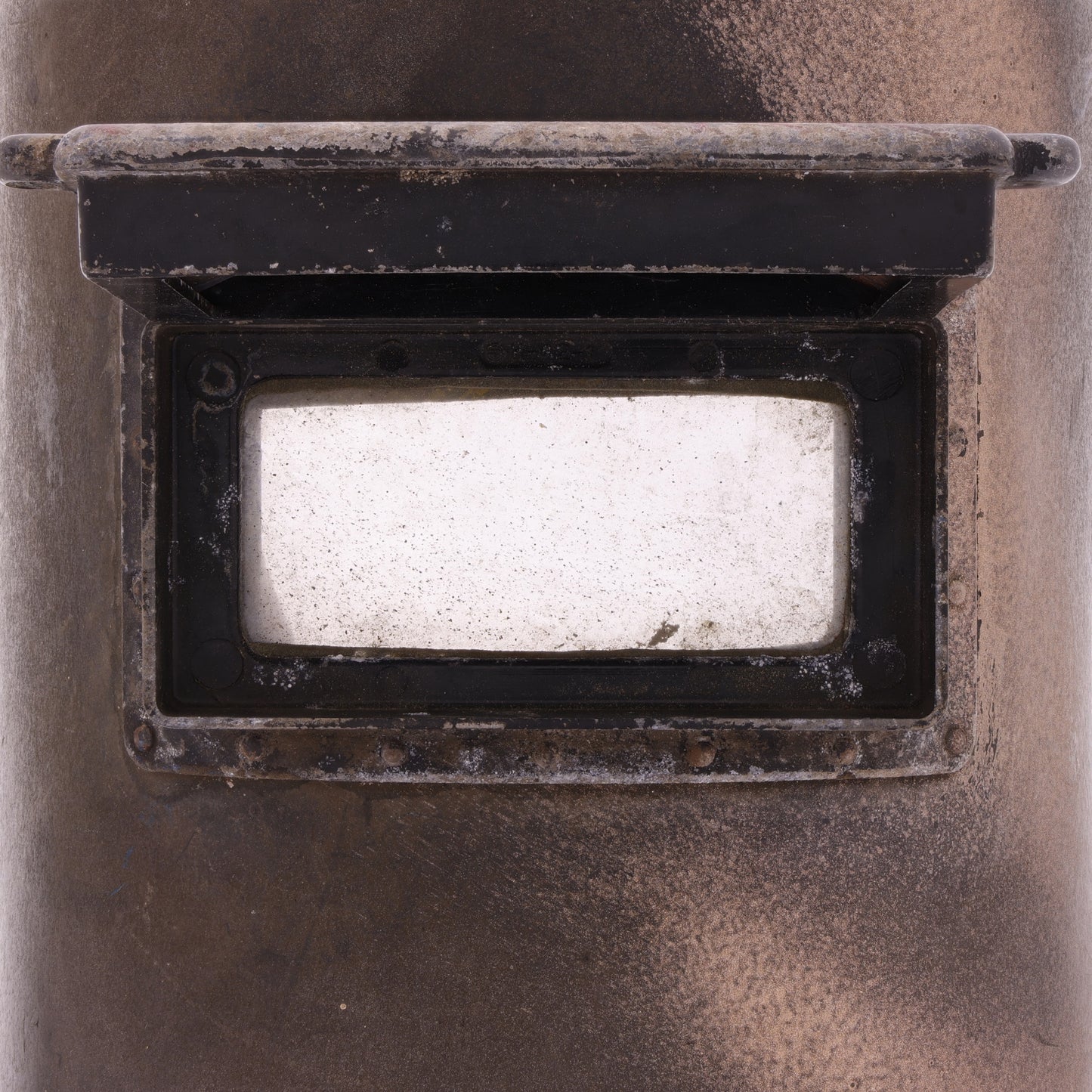 WWII U.S. General Electric Co. Welder's Helmet with Vents & Moveable Lens Shutter Used by "Winnie the Welder"