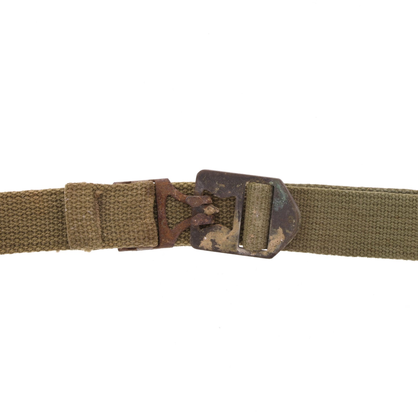 WWII U.S. M-1 Helmet Chinstraps with OD#7 Webbing