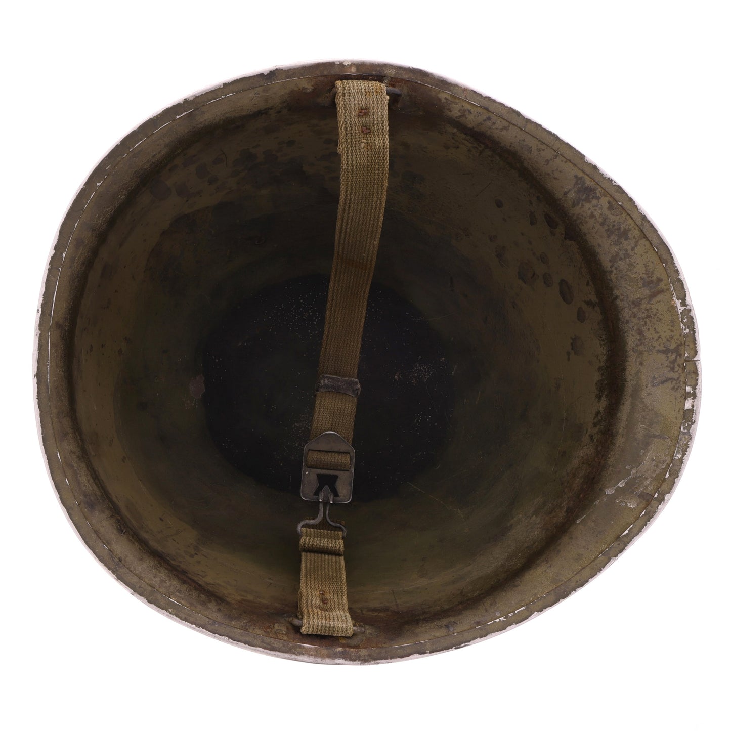 WWII U.S. McCord M-2 "D-Bail" Paratrooper Helmet Shell with Field Repair (1942)