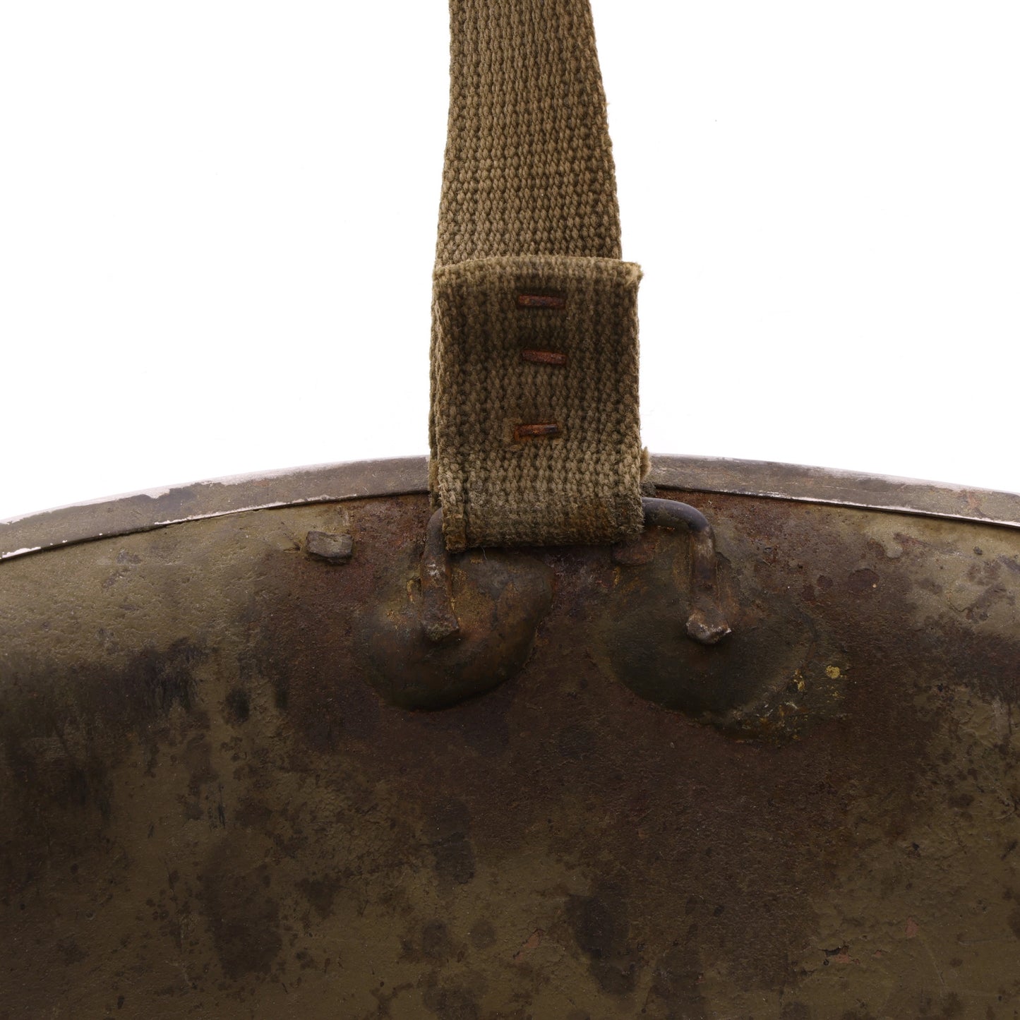WWII U.S. McCord M-2 "D-Bail" Paratrooper Helmet Shell with Field Repair (1942)