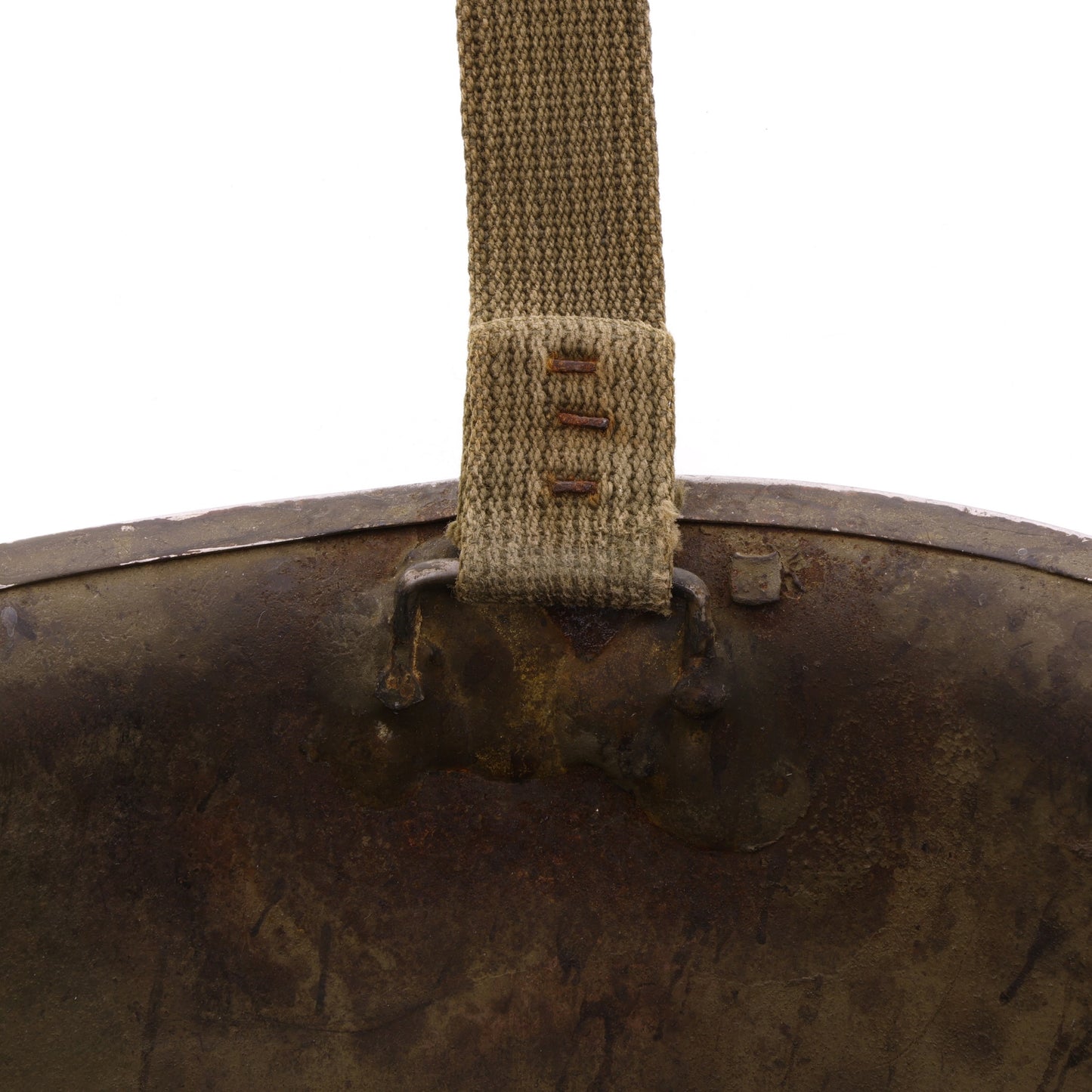 WWII U.S. McCord M-2 "D-Bail" Paratrooper Helmet Shell with Field Repair (1942)
