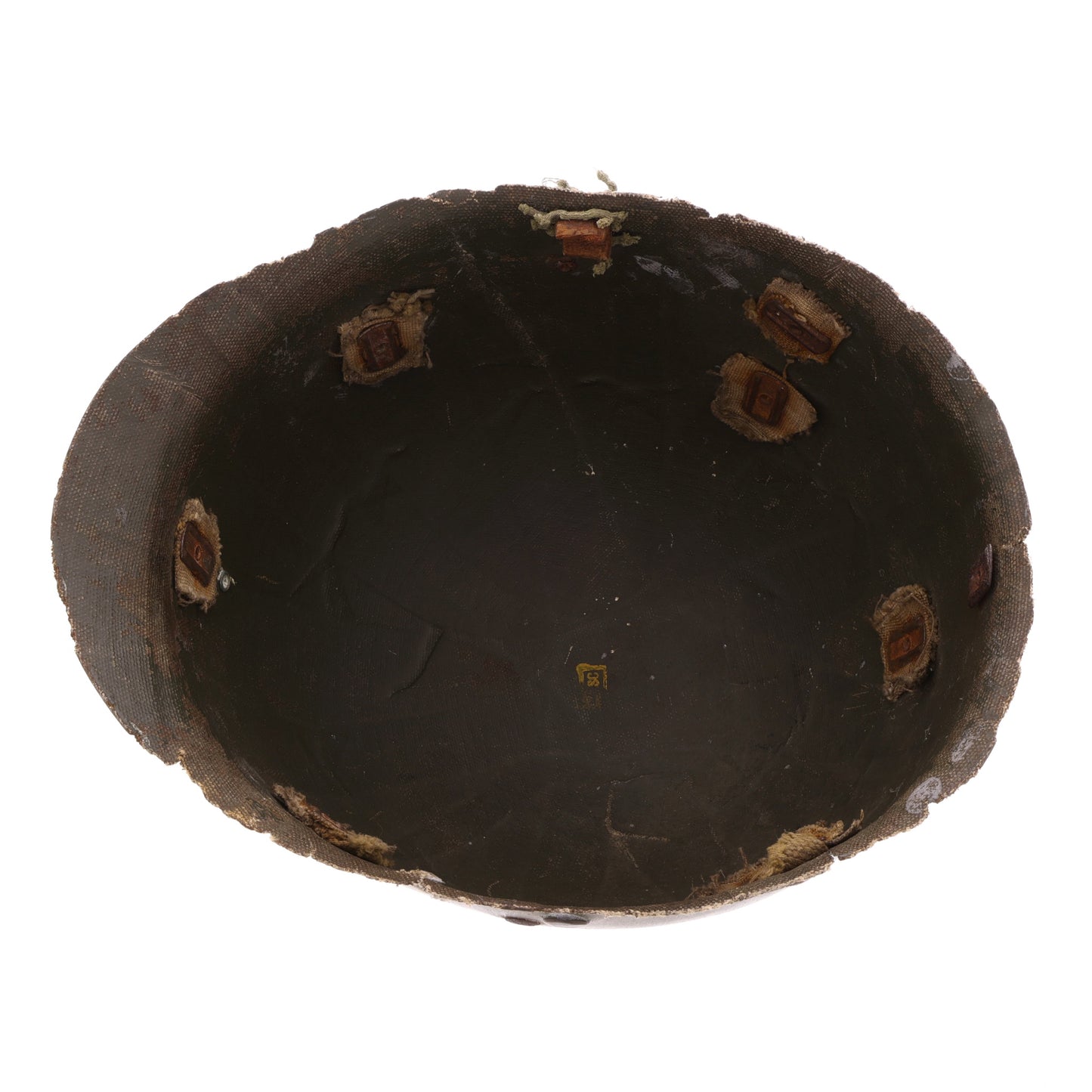 WWII U.S. St. Clair M-2 "D-Bail" Paratrooper Helmet Liner with Rayon Suspension Remnants (1942)