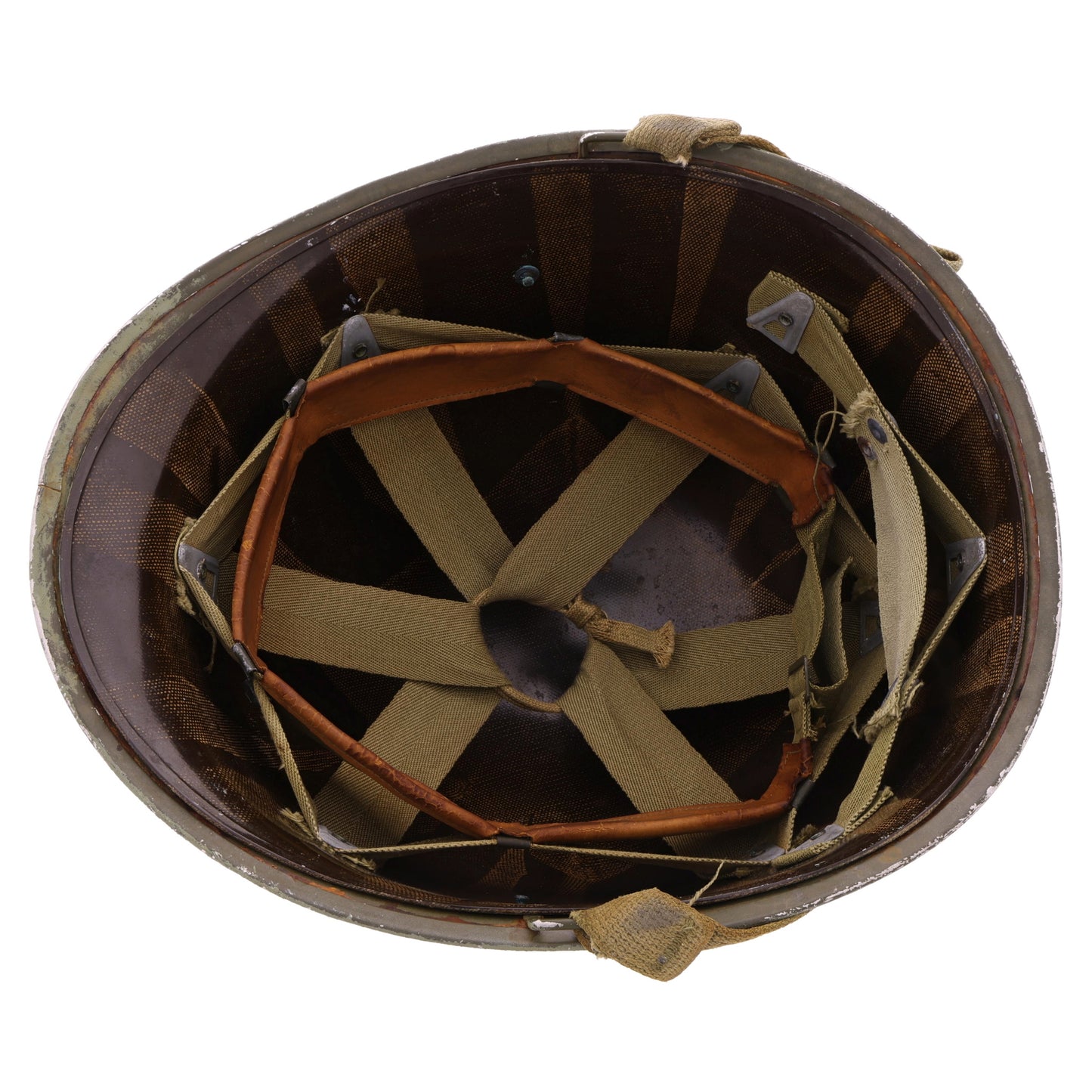 WWII U.S. McCord Fixed Loop M-1 Helmet & MSA Liner Set with 3rd Infantry Division Painted Insignia & Capt.'s Rank (1942)