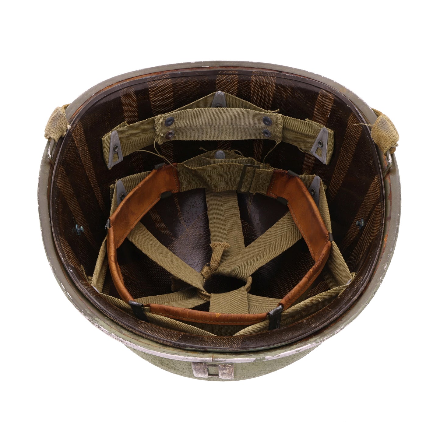 WWII U.S. McCord Fixed Loop M-1 Helmet & MSA Liner Set with 3rd Infantry Division Painted Insignia & Capt.'s Rank (1942)