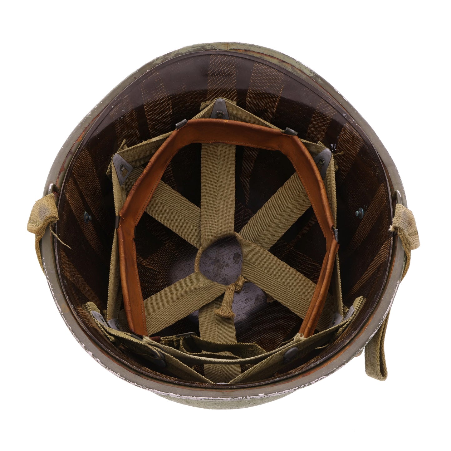 WWII U.S. McCord Fixed Loop M-1 Helmet & MSA Liner Set with 3rd Infantry Division Painted Insignia & Capt.'s Rank (1942)