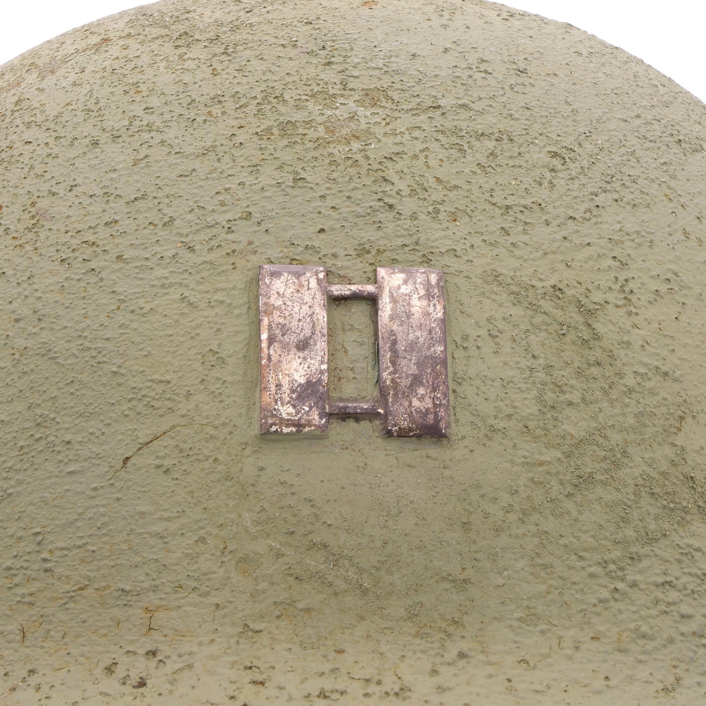 WWII U.S. McCord Fixed Loop M-1 Helmet & MSA Liner Set with 3rd Infantry Division Painted Insignia & Capt.'s Rank (1942)