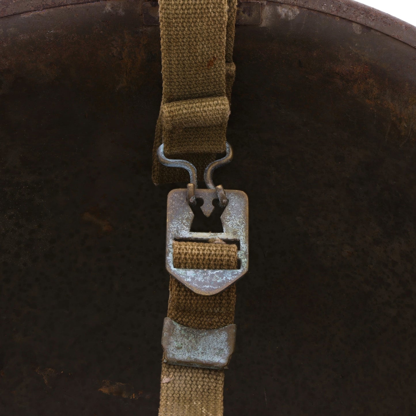 WWII U.S. McCord Front Seam Swivel Loop M-1C Paratrooper Helmet Shell (1944)