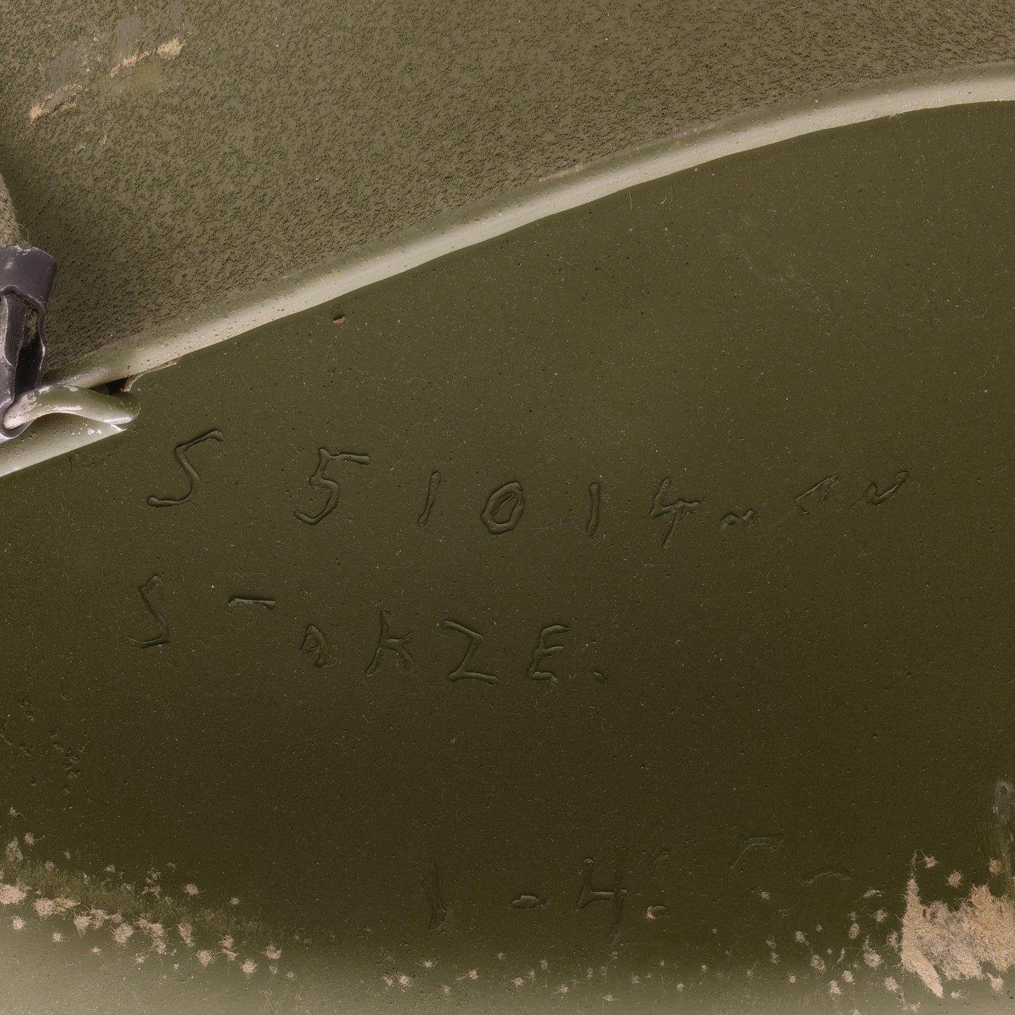 WWII U.S. McCord Swivel Loop M-1 Helmet Shell Reissued for Vietnam War (1945-75)