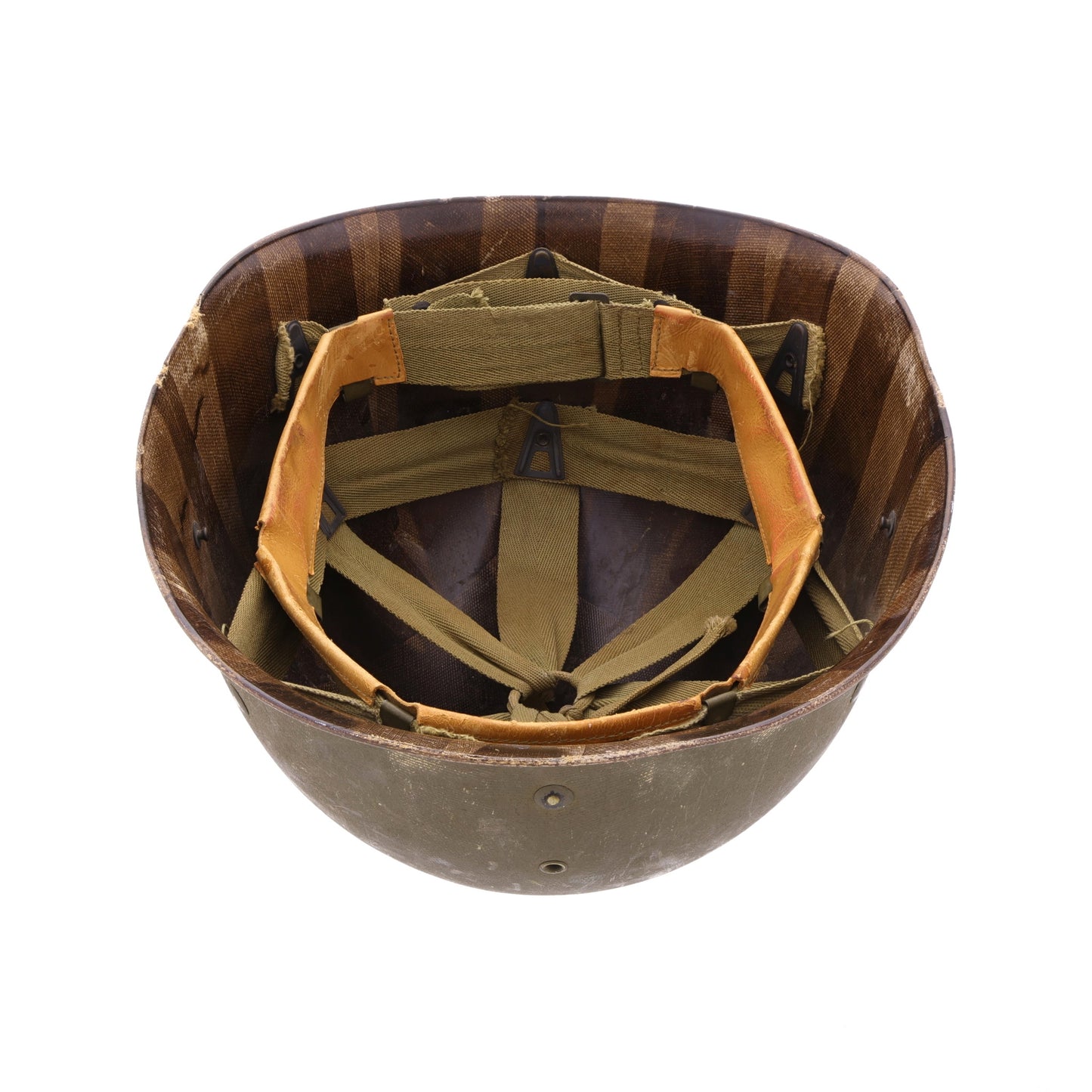 WWII U.S. Seaman Paper Co. M-1 Helmet Liner with Headband & Neckband (1944-45)