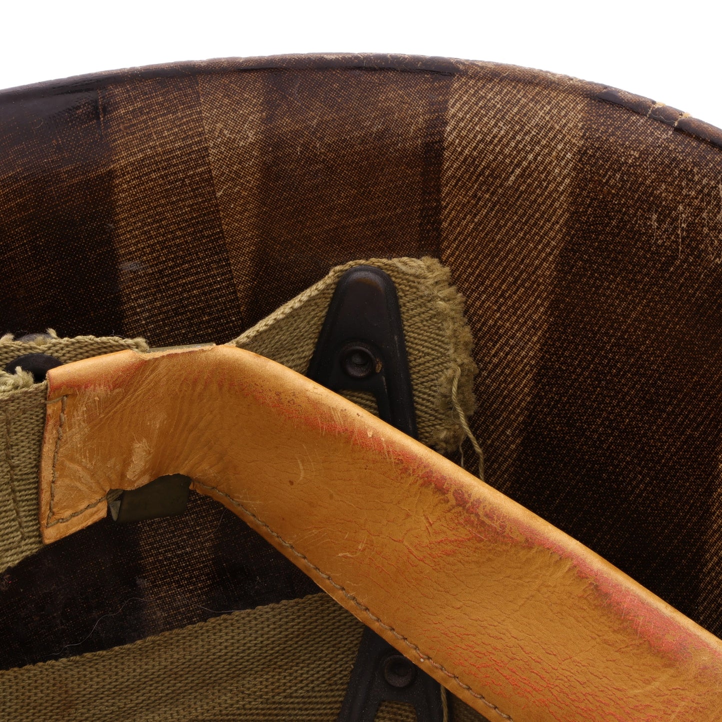 WWII U.S. Seaman Paper Co. M-1 Helmet Liner with Headband & Neckband (1944-45)