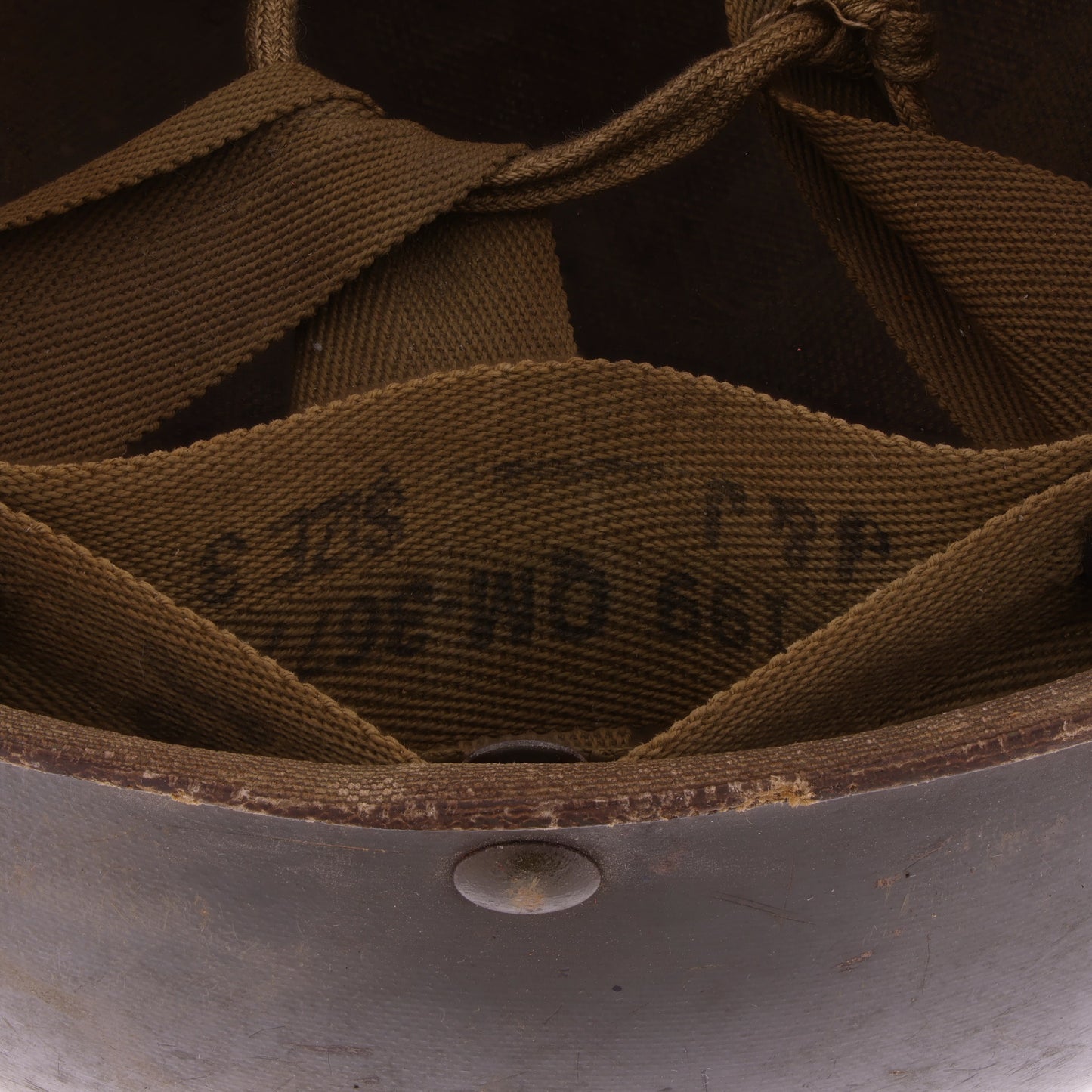 WWII U.S. St. Clair M-1 Helmet Liner with Headband & Neckband (1942)