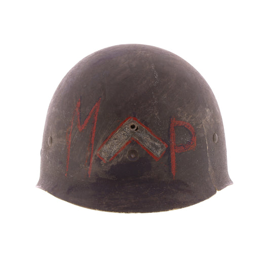 https://saasphoto.com/share/uXmxIU/WWII%20U.S.%20St.%20Clair%20M-1%20Helmet%20Liner%20with%20Painted%20Military%20Police%20Insignia%20&%20Pvt.%27s%20Rank%20%281942%29-360/WWII%20U.S.%20St.%20Clair%20M-1%20Helmet%20Liner%20with%20Painted%20Military%20Police%20Insignia%20&%20Pvt.%27s%20Rank%20%281942%29-360.html