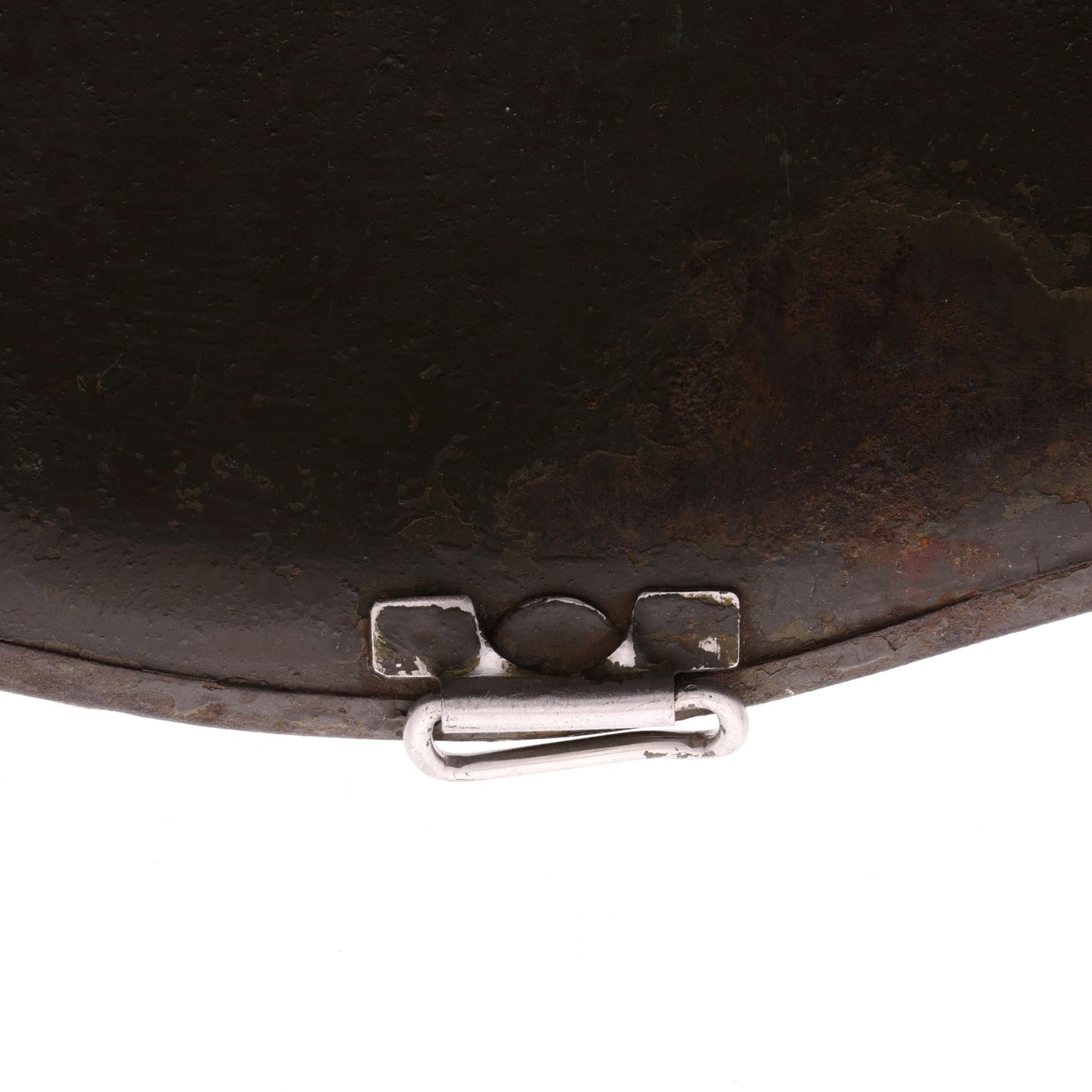 WWII U.S. Parish-Reading Swivel Loop M-1 Helmet Shell with Korean War Era 3rd Infantry Division Painted Insignia (1945)