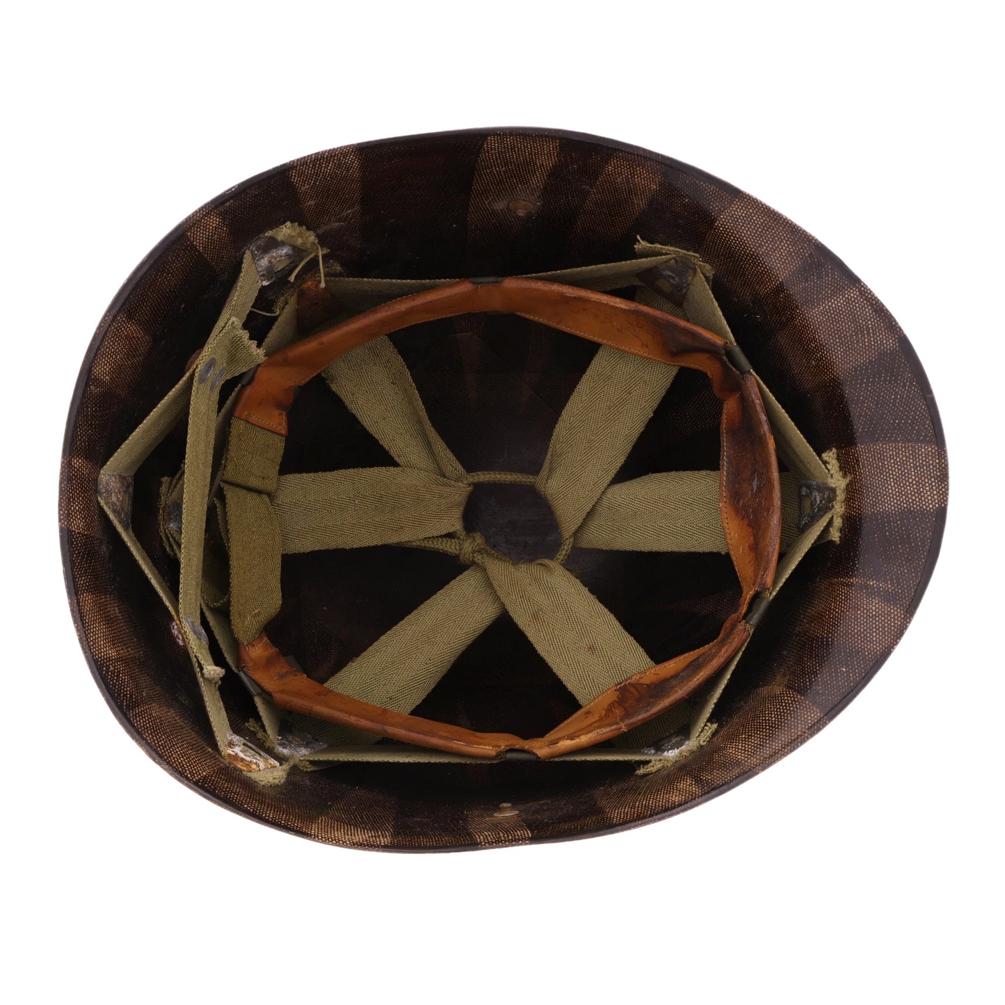 WWII U.S. Westinghouse M-1 Helmet Liner with Headband & Neckband (1943-44)