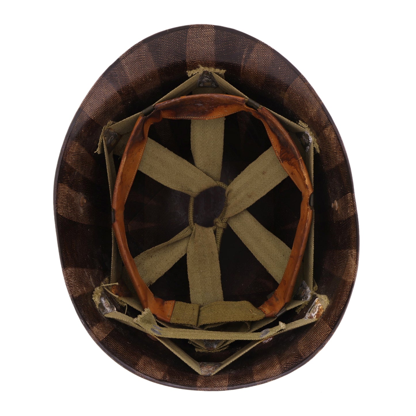 WWII U.S. Westinghouse M-1 Helmet Liner with Headband & Neckband (1943-44)